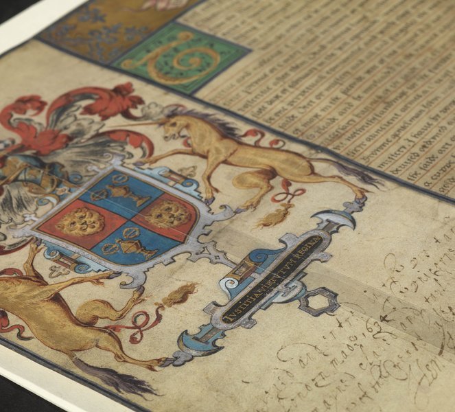 The Garnered - A Detail From The Goldsmiths Companys Grant Of Arms 1571 Jpg 0X600 Q85 Crop Subsampling 2