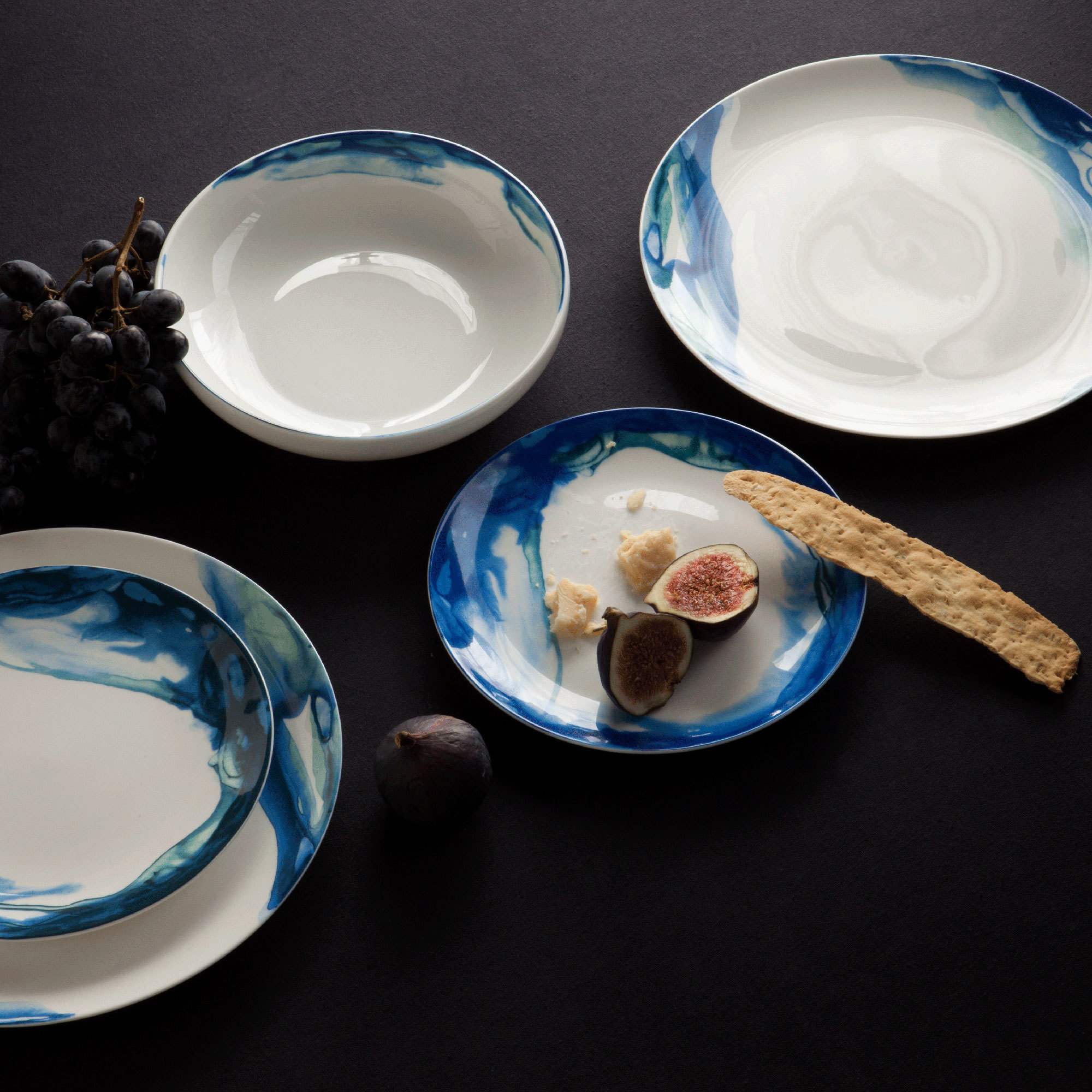 1882 Ltd x Deborah M Allen Jenny Fine Bone China Cereal Bowls - 1882 Jenny Group Shot The Garnered Lifestyle 2