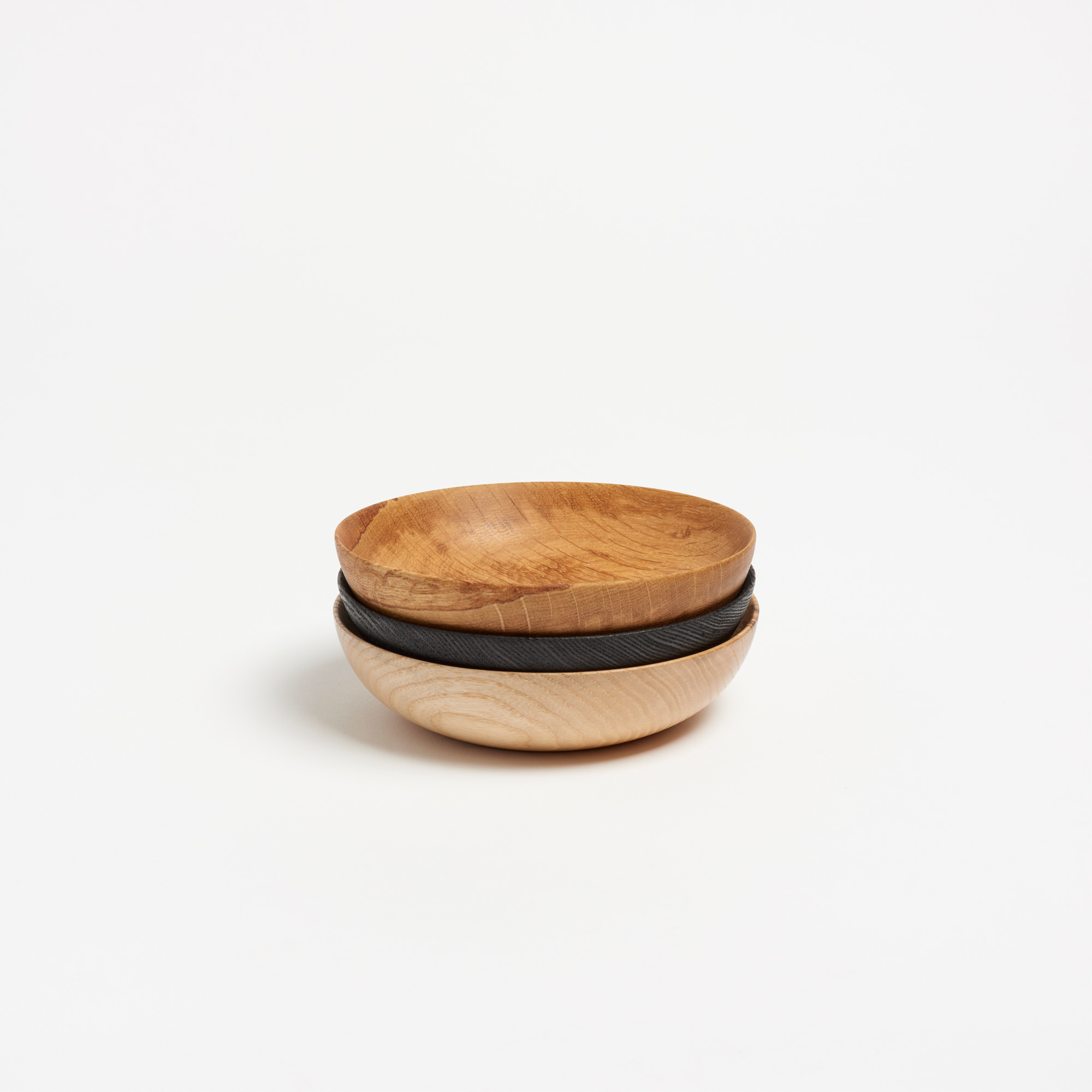 Set of 3 Hand-Turned British Hardwood Bowls - Bowl Alice Blogg Wood The Garnered 23