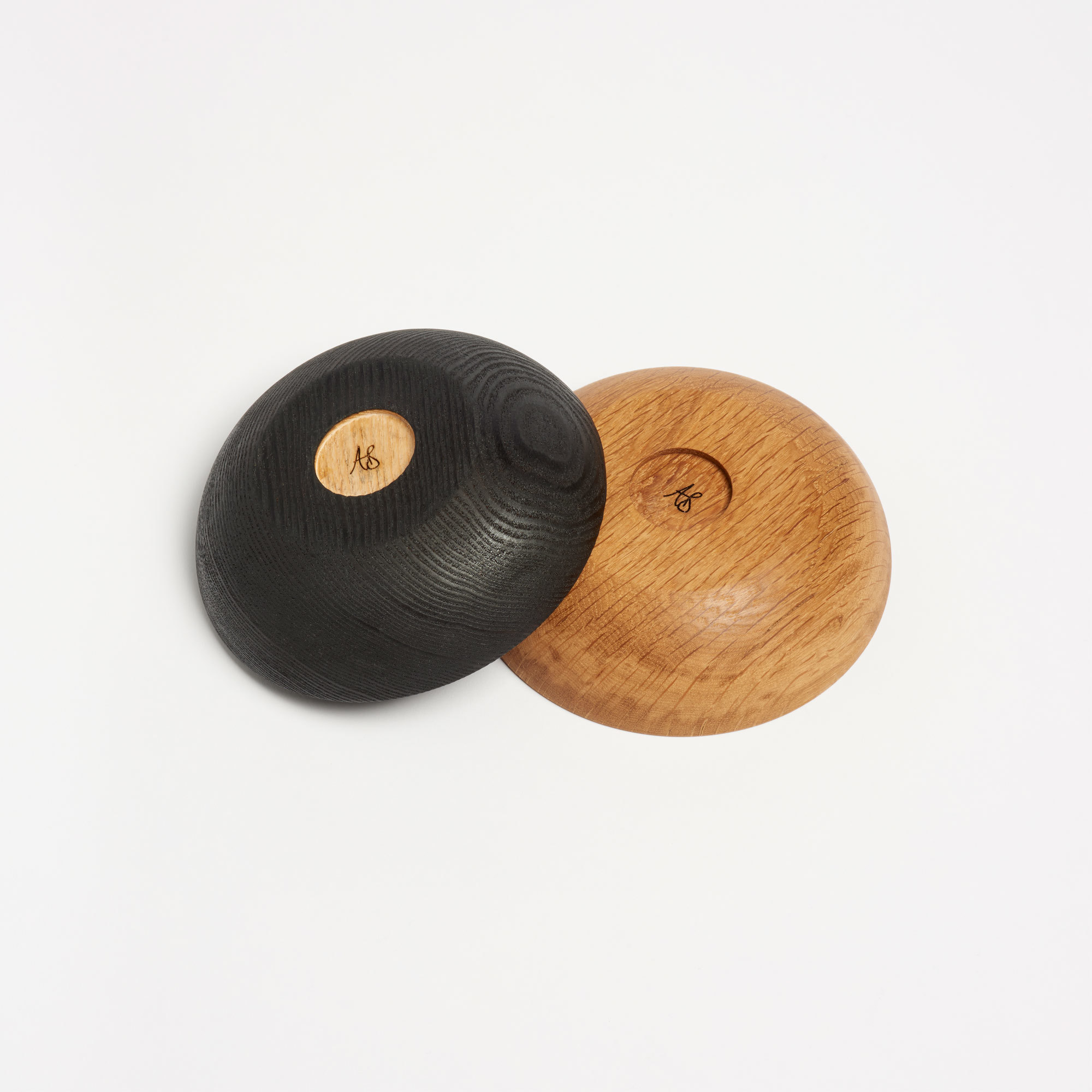 Set of 3 Hand-Turned British Hardwood Bowls - Bowl Alice Blogg Wood The Garnered 24