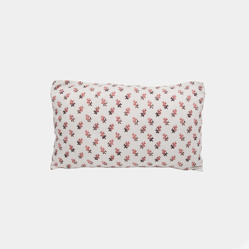 Ruth Ribeaucourt x Antoinette Poisson 'Corail' Cushion - The Garnered Antoinette Poisson Ruth Ribeaucourt Corail Cushion L