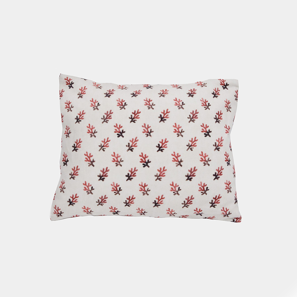 Ruth Ribeaucourt x Antoinette Poisson 'Corail' Cushion - The Garnered Antoinette Poisson Ruth Ribeaucourt Corail Cushion S