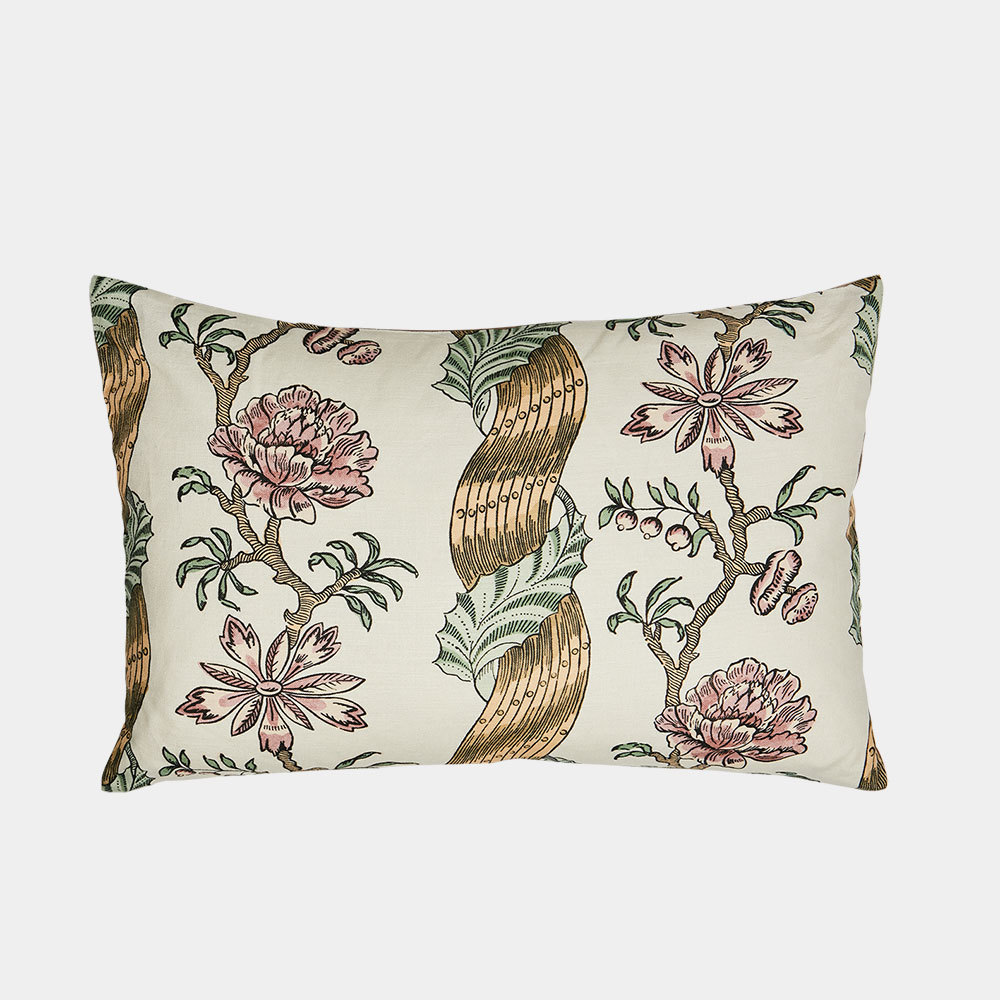 'Colonne' Linen Fabric - The Garnered Antoinette Poisson Colonne Fabric Cushion