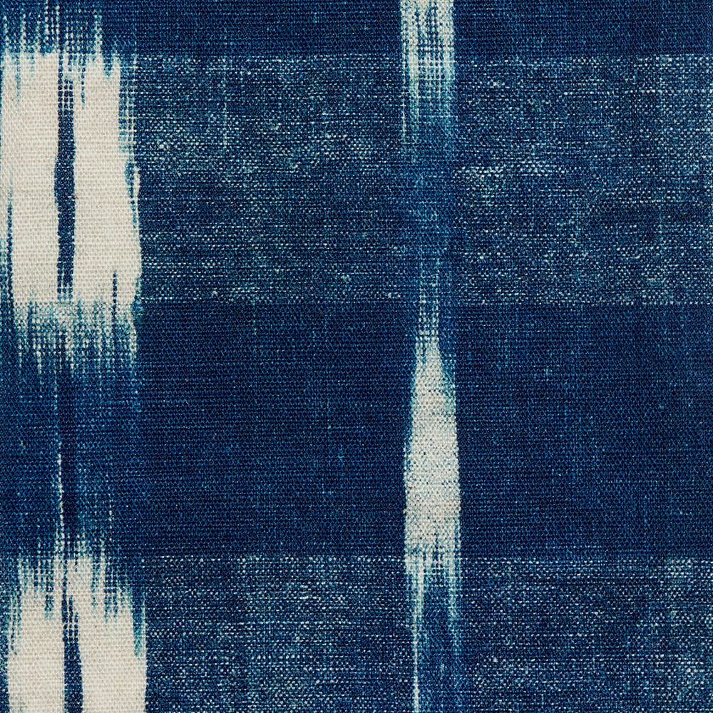 Ruth Ribeaucourt x Antoinette Poisson 'Flammé Indigo' Fabric - The Garnered Antoinette Poisson Flamme Indigo Fabric