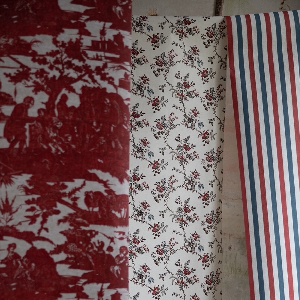 Ruth Ribeaucourt x Antoinette Poisson 'Odile' Wallpaper - The Garnered Antoinette Poisson Wallpapers Styled 6