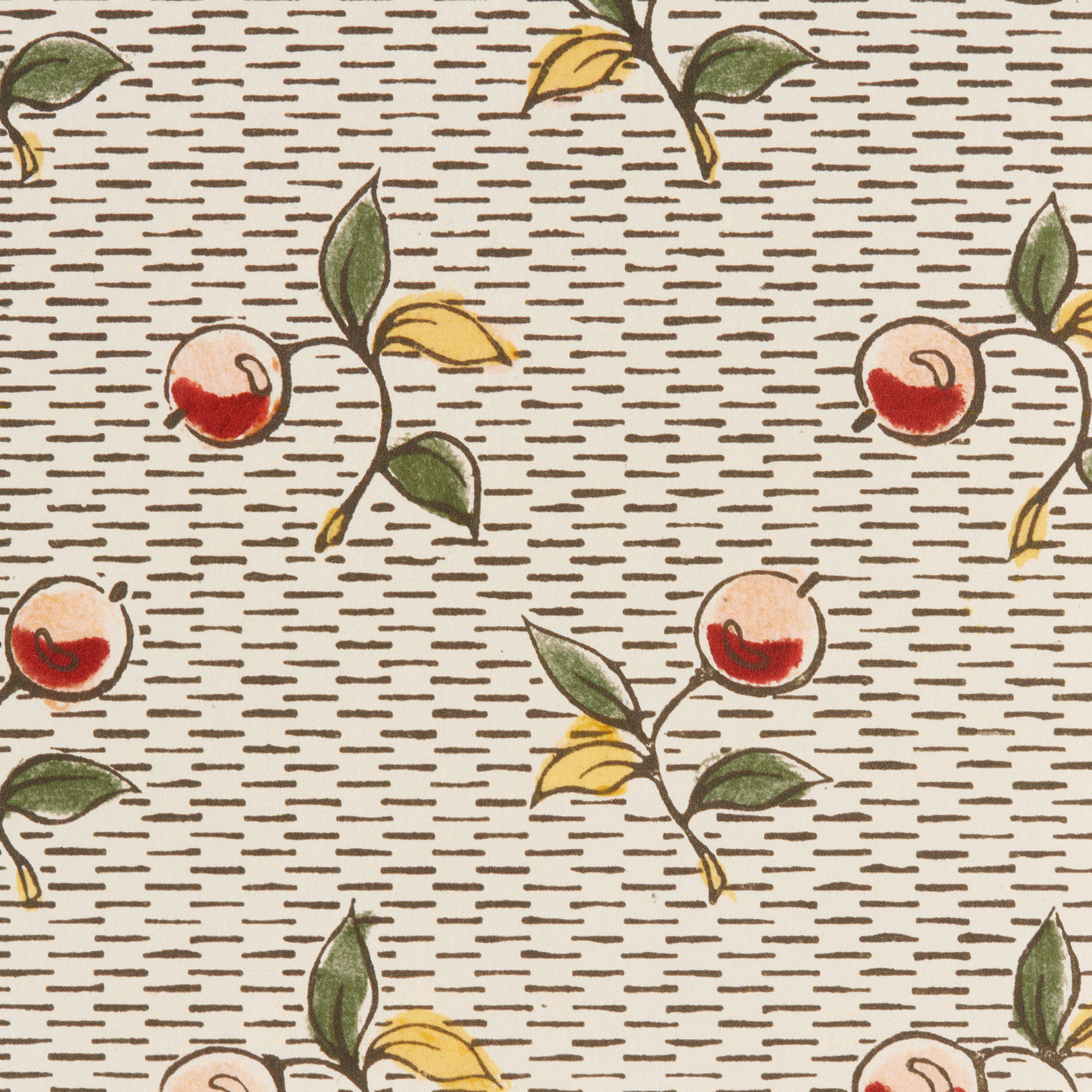 'Baies' Wallpaper in Pink & Green - Antoinette Poisson Wallpaper Baies The Garnered