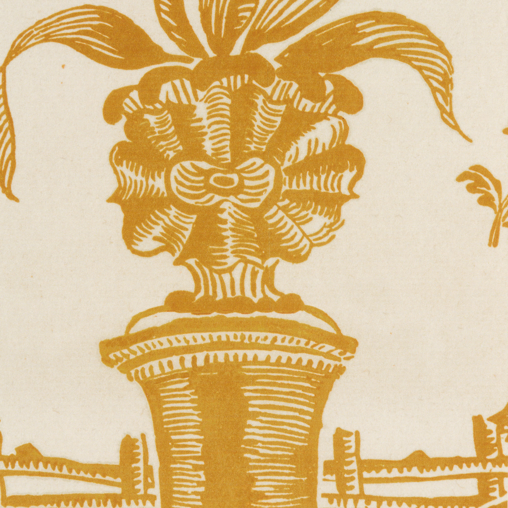 'Jardin' Wallpaper in Yellow - Antoinette Poisson Wallpaper Jardin Jaune The Garnered