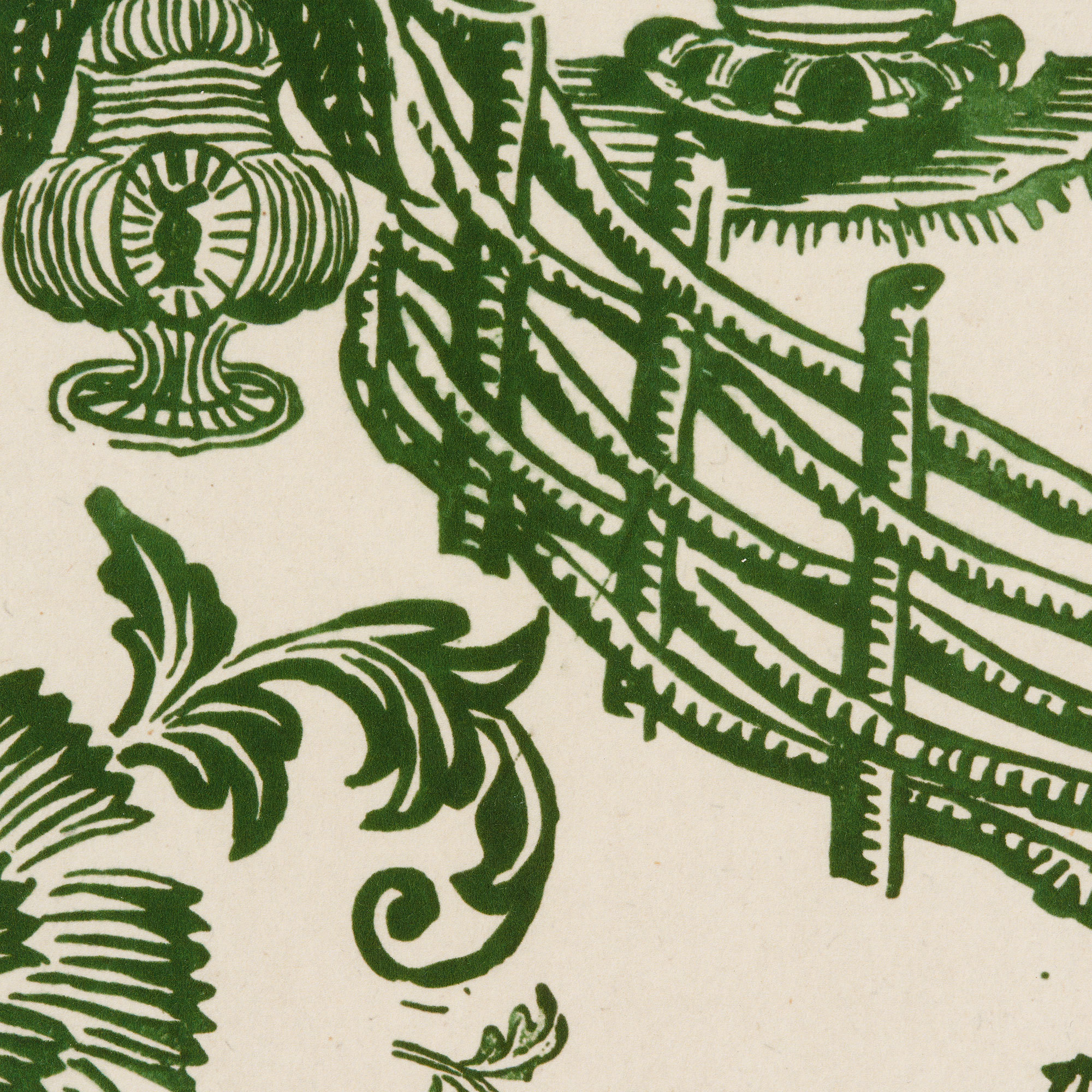 'Jardin' Wallpaper in Green - Antoinette Poisson Wallpaper Jardin Vert The Garnered