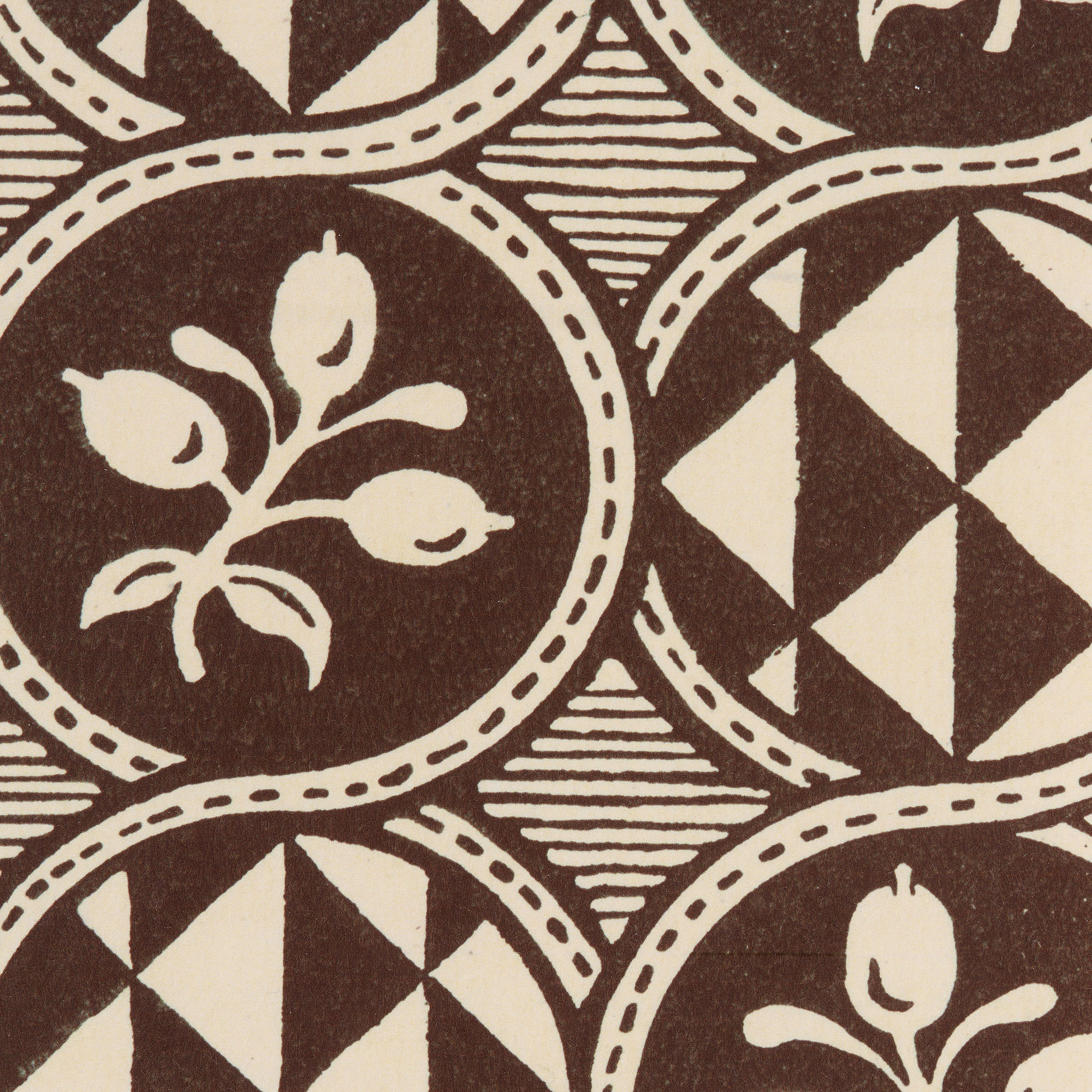 'Olives' Wallpaper in Black - Antoinette Poisson Wallpaper Olives Brun The Garnered