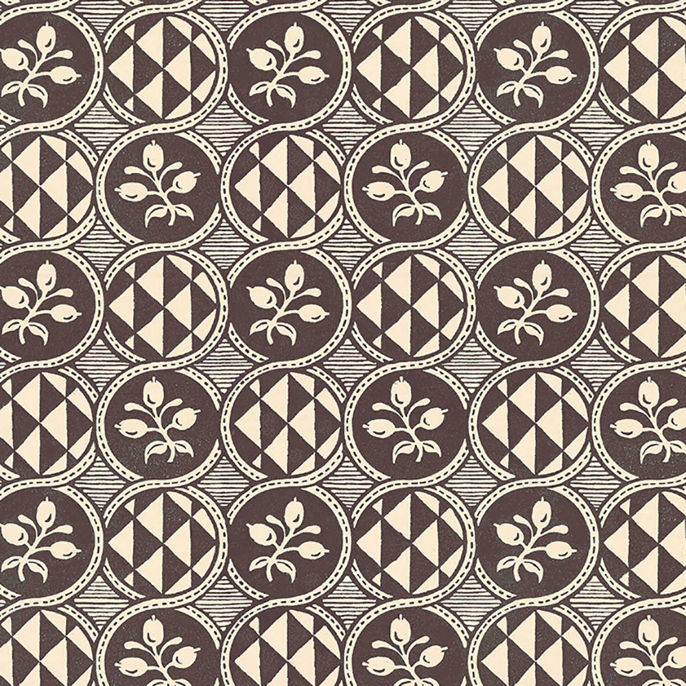 'Olives' Wallpaper in Black - The Garnered Antoinette Poisson Olives Wallpaper Black Full