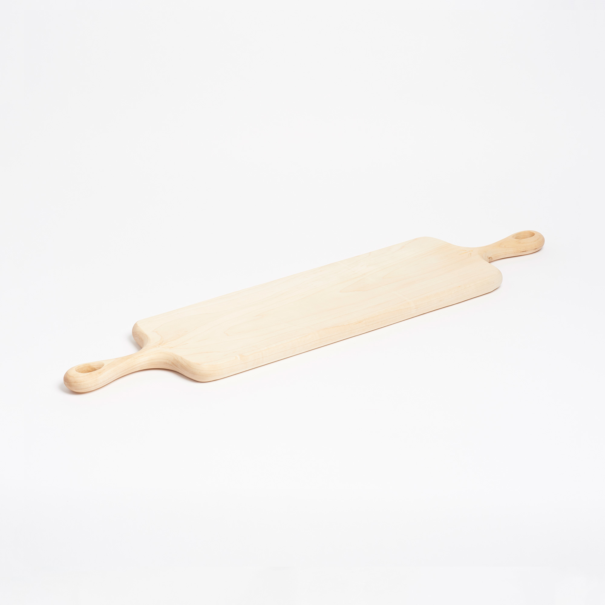 Medium Maple Cutting Board with Double Handles - Blackcreek Mercantile Double Handle Cutting Board Wood The Garnered 30
