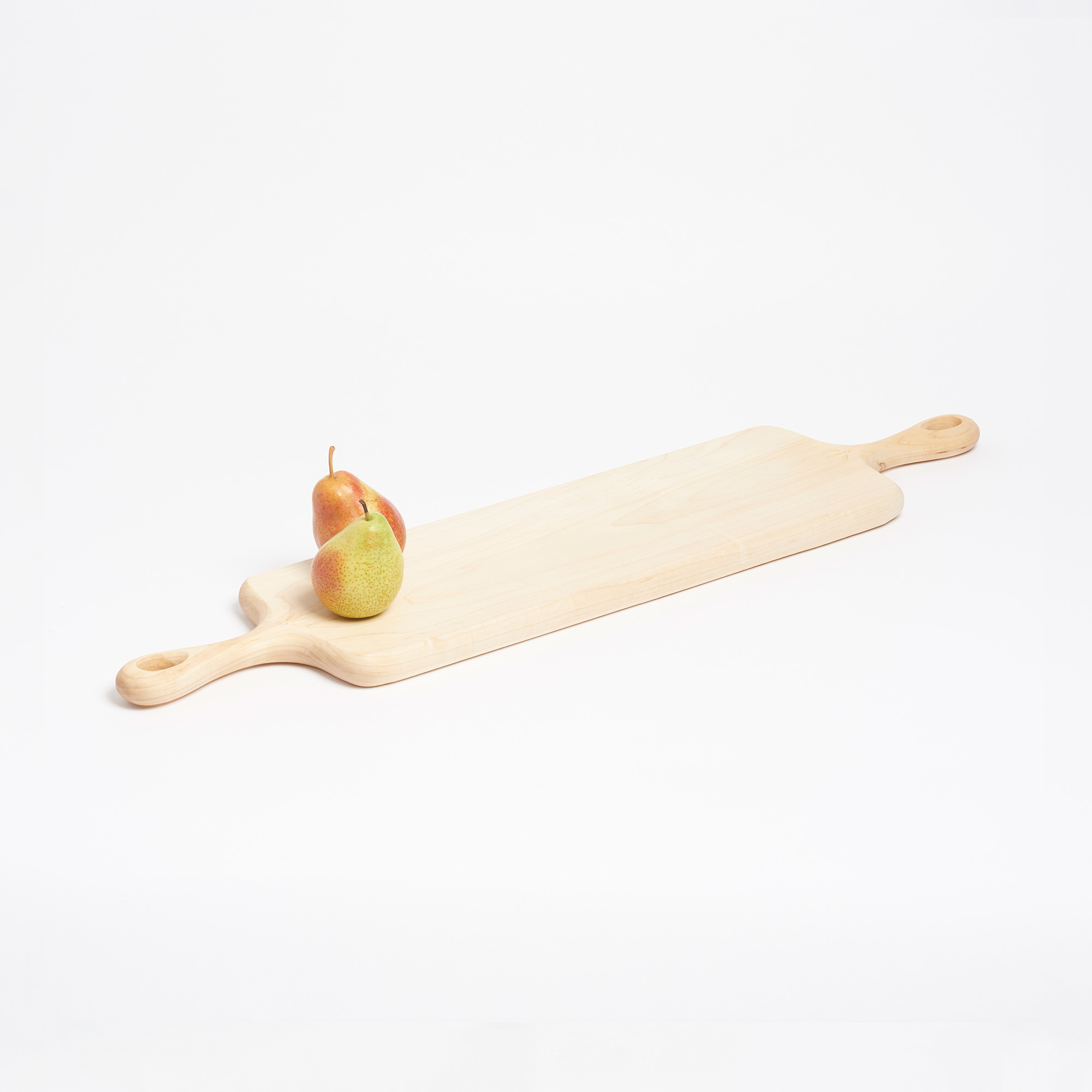 Medium Maple Cutting Board with Double Handles - Blackcreek Mercantile Double Handle Cutting Board Wood The Garnered 31