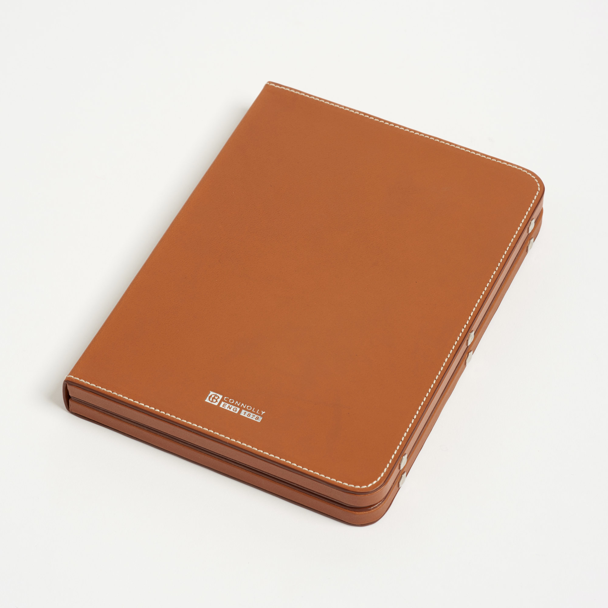 Large Tan Leather Double Photograph Frame - Connolly Photograph Frame Leather The Garnered 13