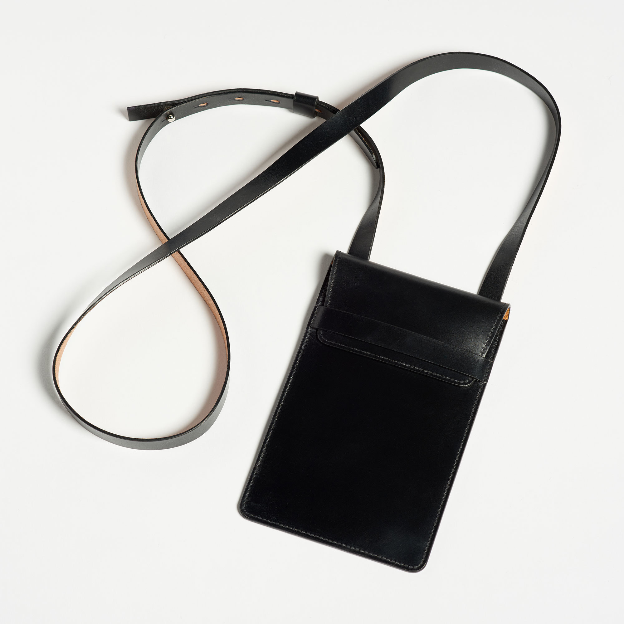 Hand-Crafted Leather Phone Pouch - Doe Leather Fine Hand Crafted Phone Pouch The Garnered