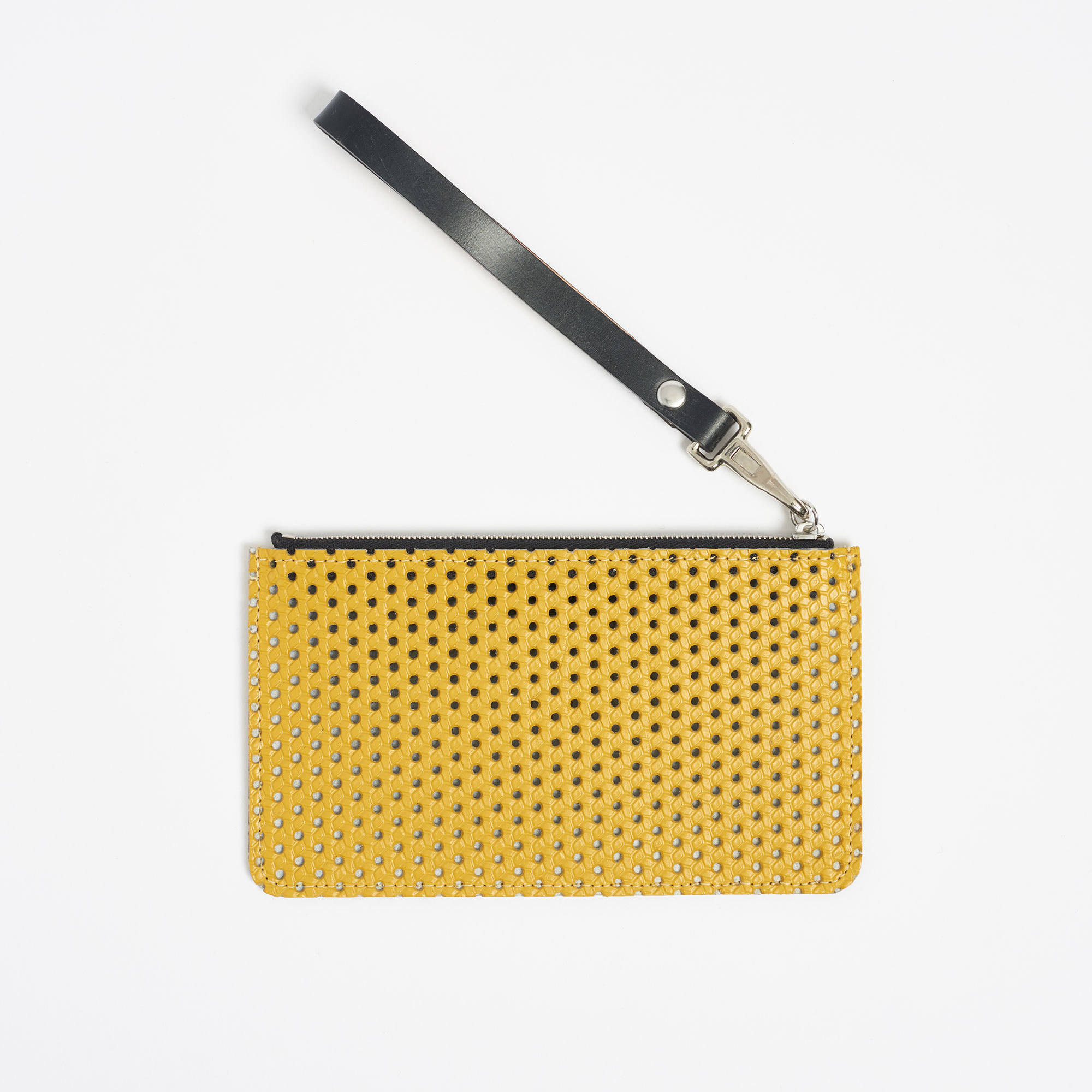 Limited-Edition Vintage Leather Pochette - Vintage Pochette Perforated Doe Leather The Garnered