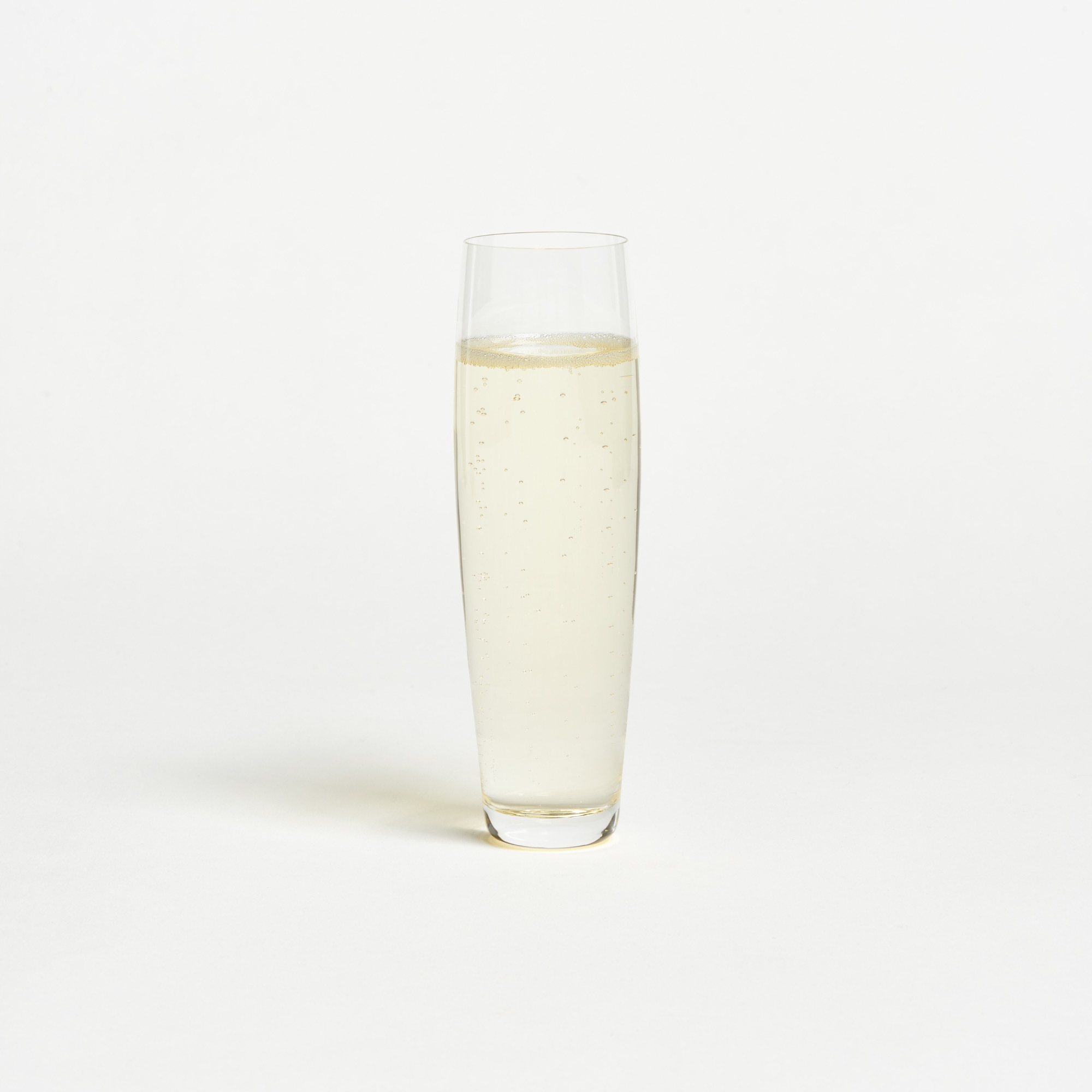 Simple Swedish Crystal Curved Champagne Glass - Curved Champagne Glass Deborah Ehrlich Glassware The Garnered 47