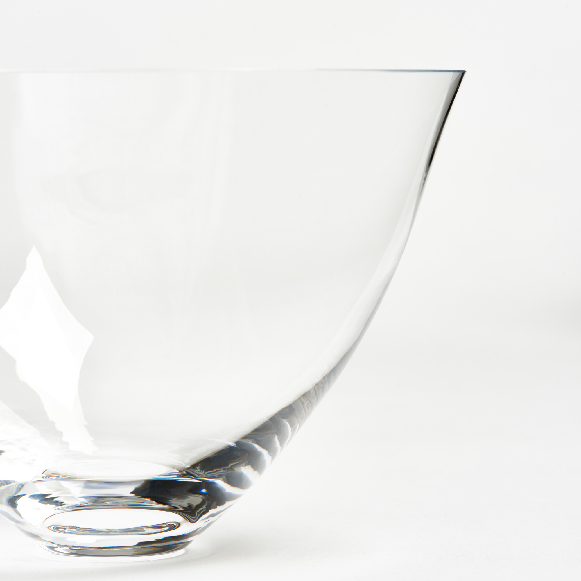 Set of 3 Swedish Crystal Bowls - Medium Crystal Bowl Deborah Ehrlich Glassware The Garnered 61