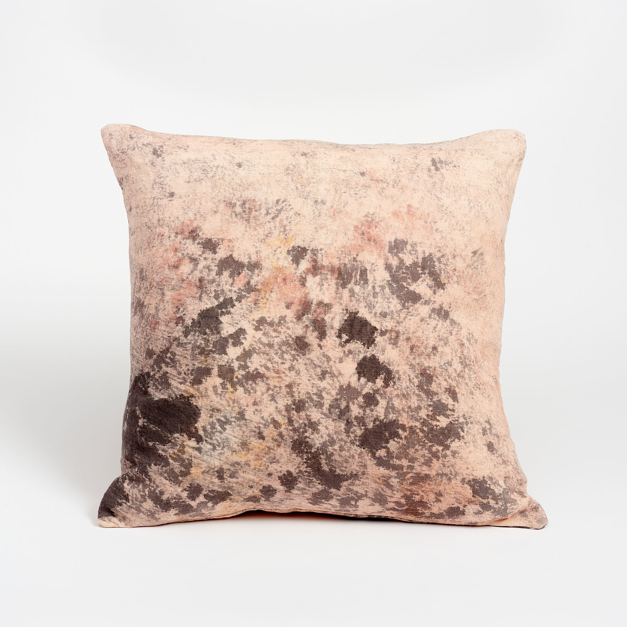 Natural Dyed Linen Cushion - Rain Storm - Ellen Williams Fabric Cushion Rain Storm The Garnered