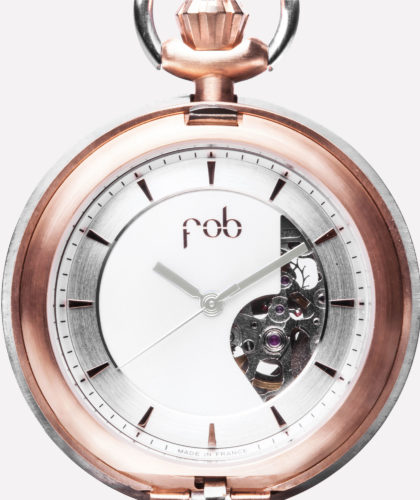 The Garnered - Fob Rehab 40 S Pink Gold Pocket Watch Fob Watches The Garnered 9