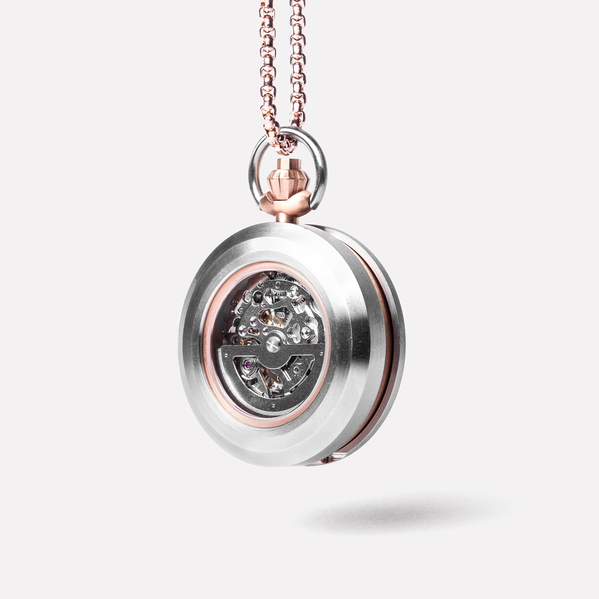 Rehab 40 S Rose Gold – Pocket Watch - Fob Rehab 40 S Pink Gold Pocket Watch Fob Watches The Garnered 10