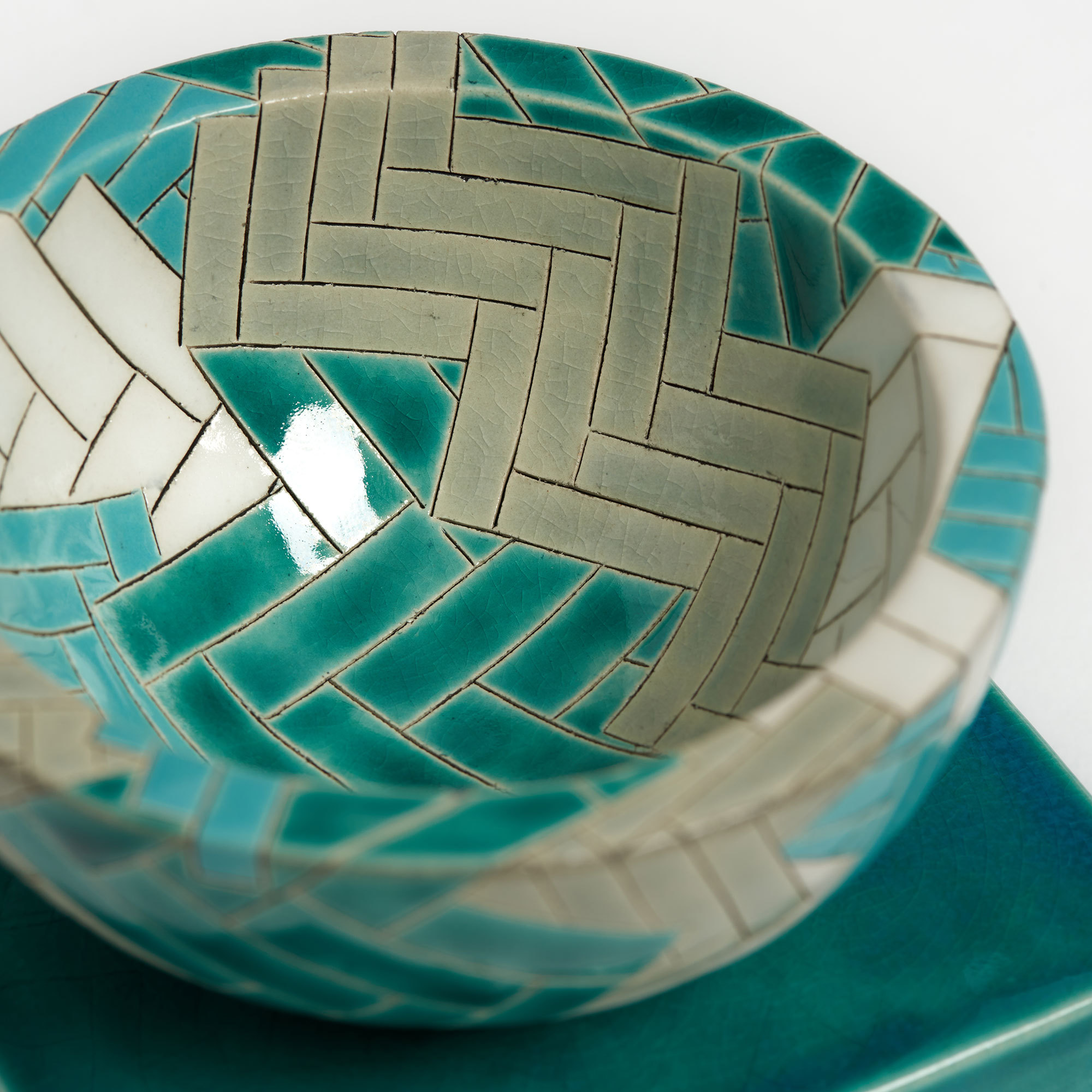 Hand-Crafted Small Ceramic 'Gathering' Bowl - Tresness - Frances Priest Fine Ceramics Gathering Bowl Tresness The Garnered Close