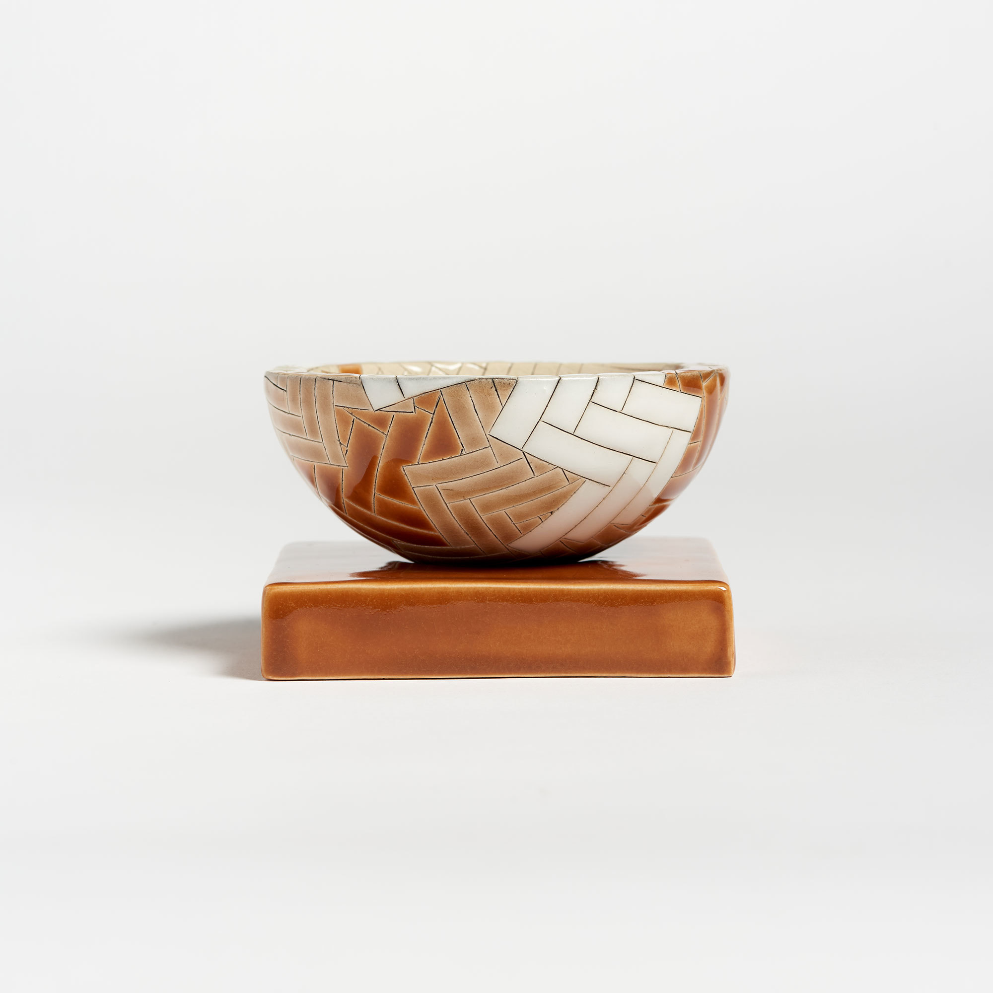 Hand-Crafted Small Ceramic 'Gathering' Bowl - Catasand - Frances Priest Fine Ceramics Gathering Bowl Catasand The Garnered Front