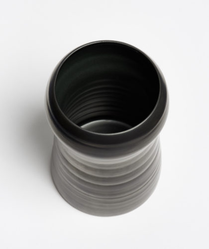 The Garnered - Large Pewter Stupa Vase Kathy Erteman Ceramics The Garnered 4