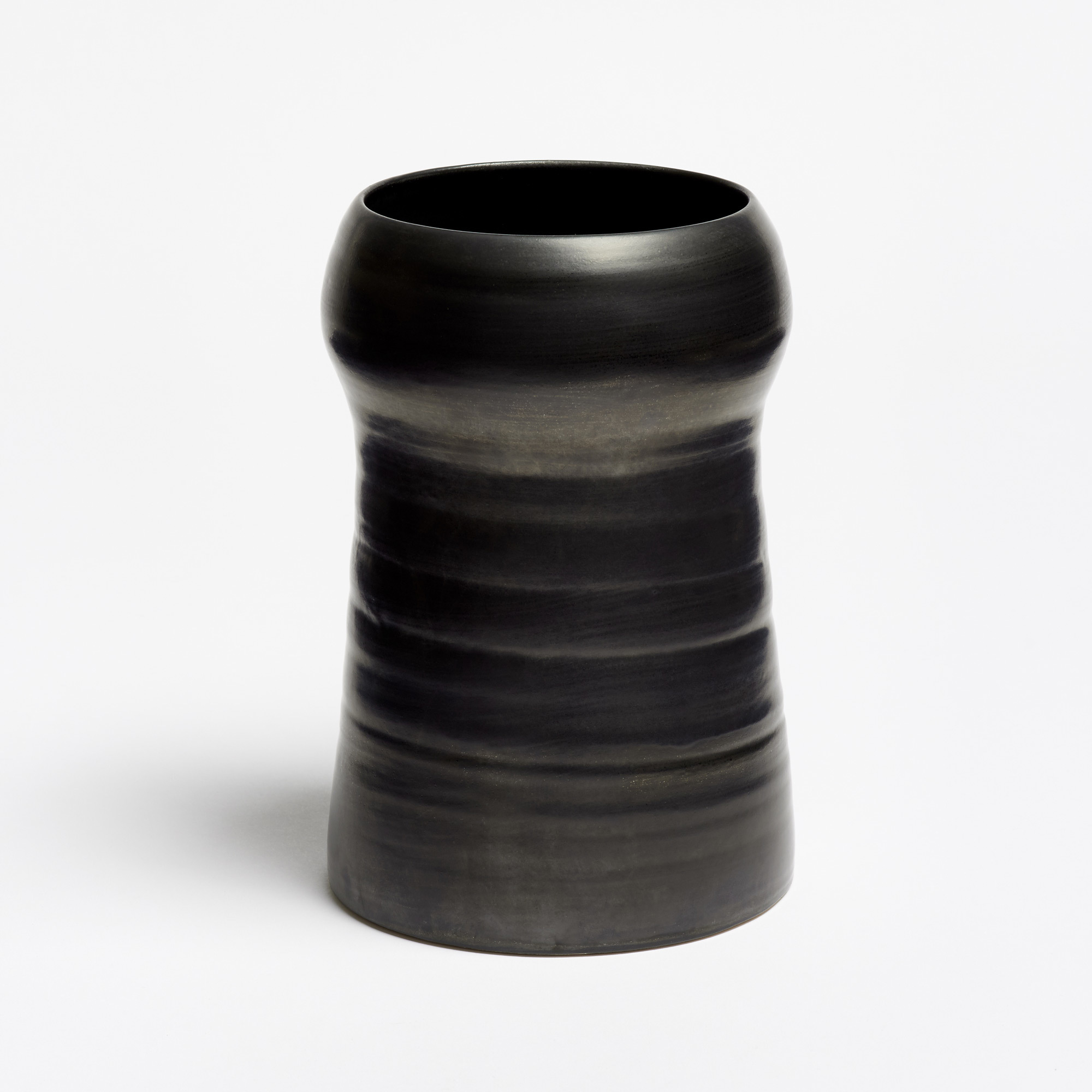 The Garnered - Large Pewter Stupa Vase Kathy Erteman Ceramics The Garnered 5A