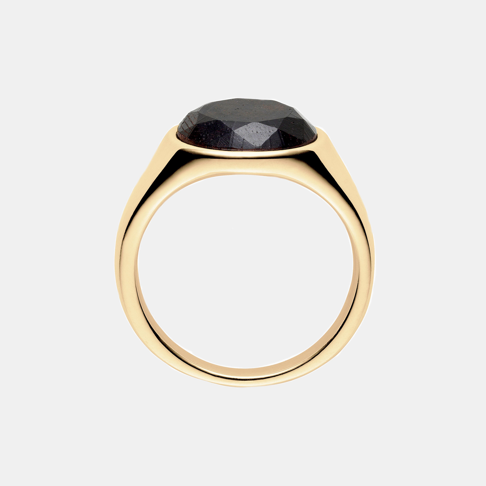 Kindred 18K Gold Ring with Mpingo 'Diamond' - Kinraden Fine Jewelry 18K Gold Kindred Ring The Garnered