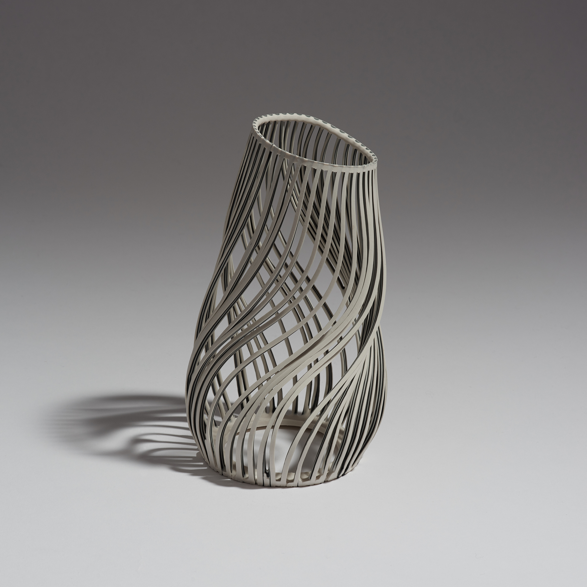Large Striped Lines Vessel - Lauren Nauman Ceramics The Garnered 1