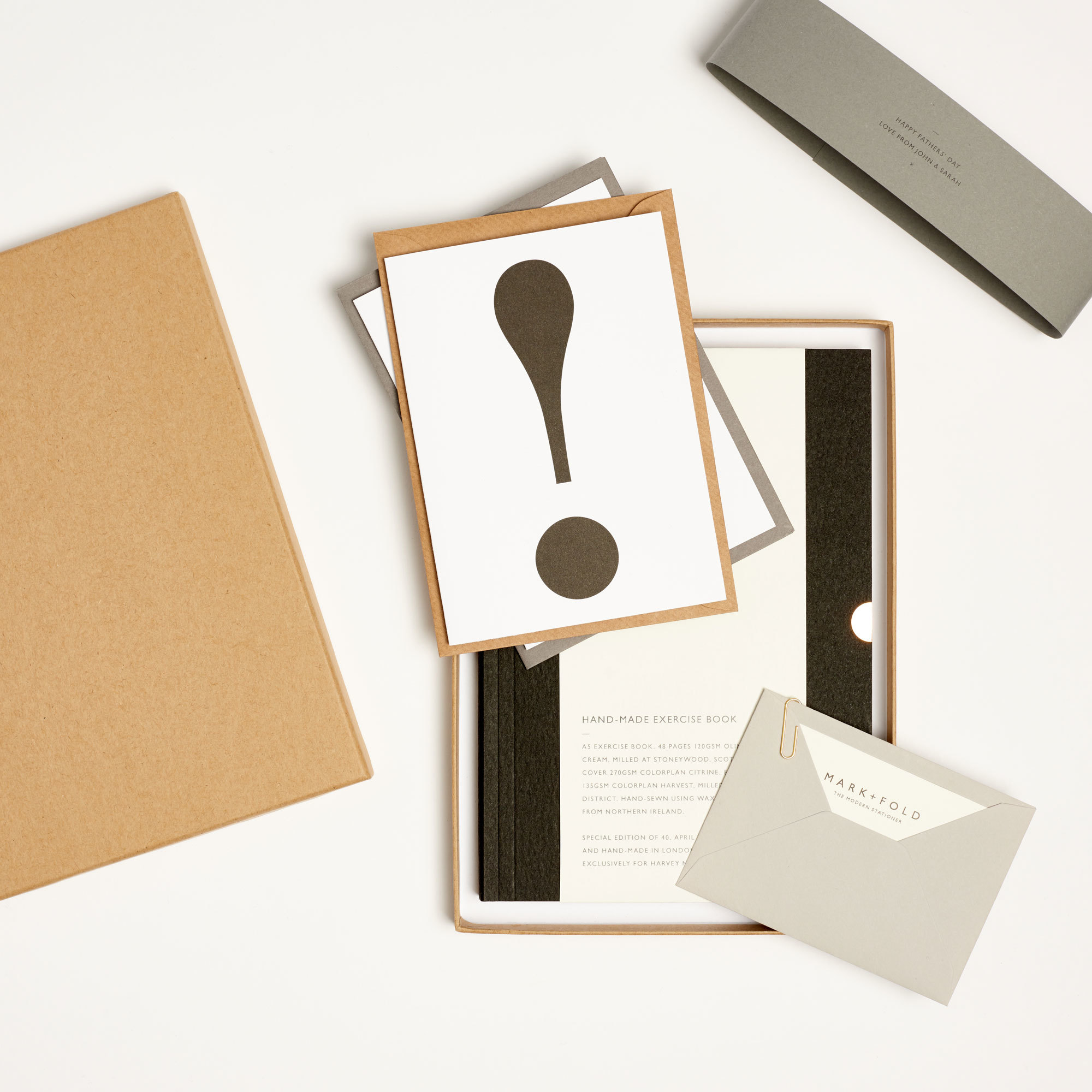 Personalised Stationery Gift Set - Fathers Day Gift Set Mark And Fold Stationery The Garnered 4