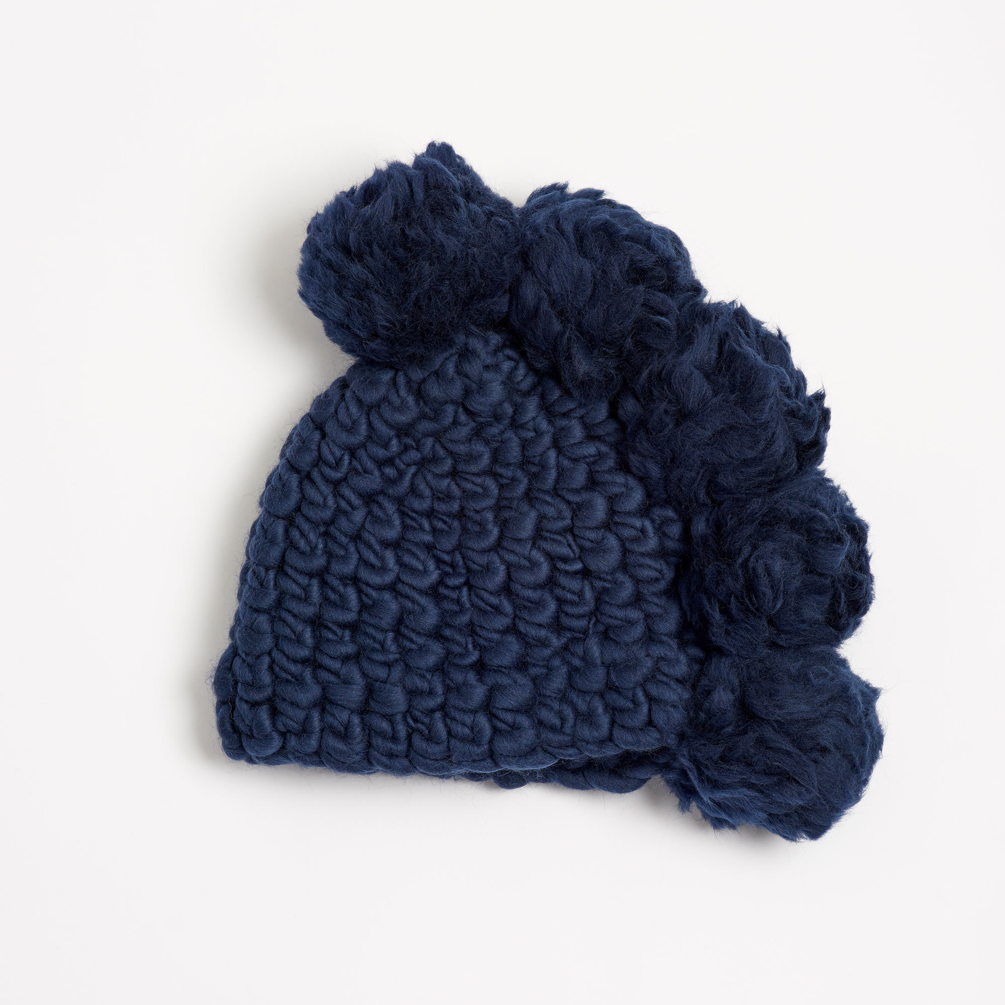 Pohawk Midnight Hand-Crocheted Merino Wool Hat - Midnight Powhawk Mischa Lampert Hats The Garnered 9
