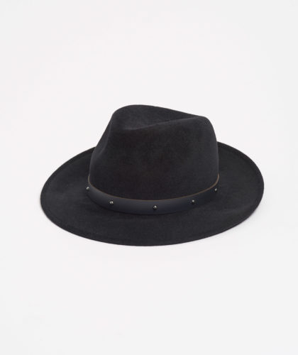 Canterbury Black Trilby Hat | The Garnered