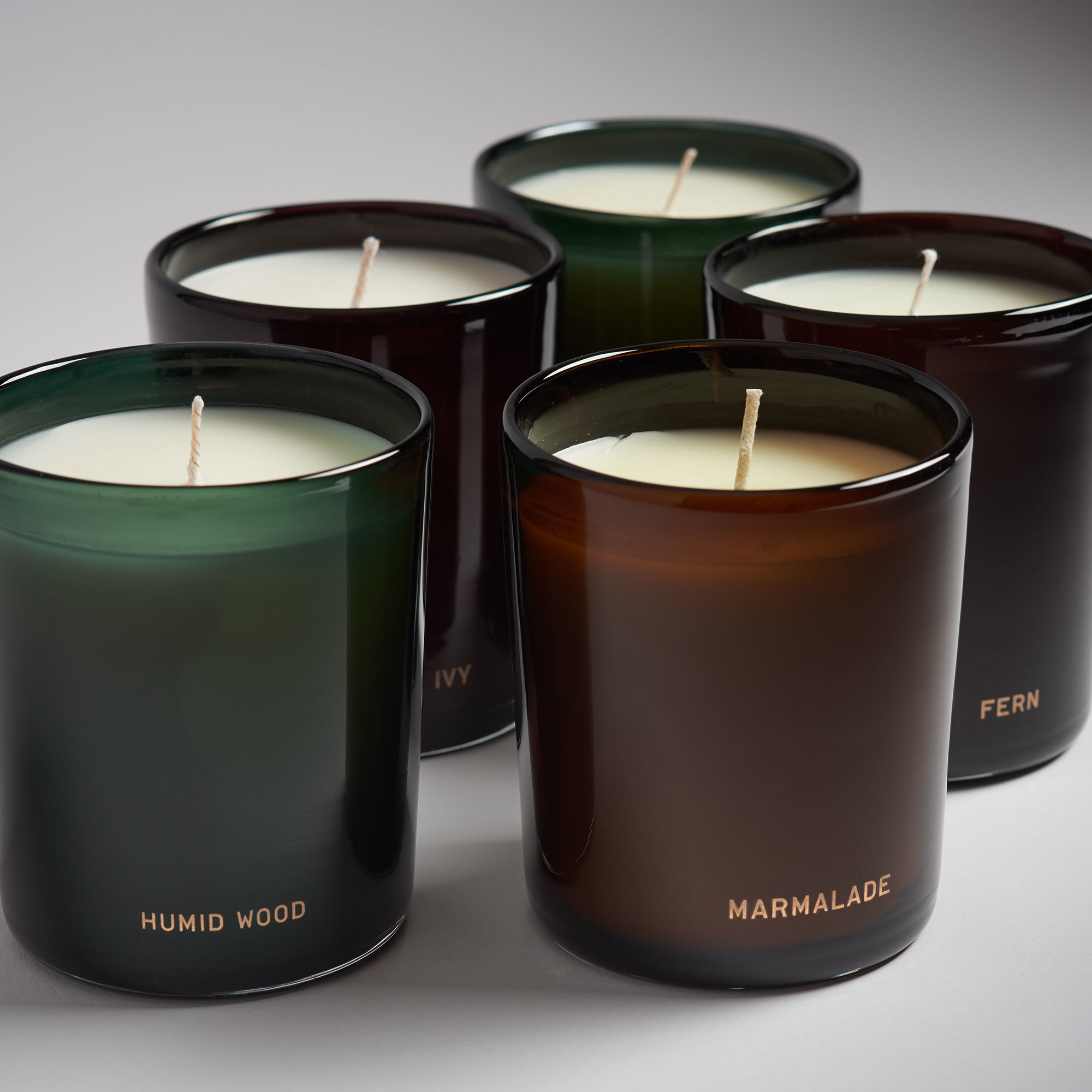 Scented Candle in Hand-Blown Vessel - Dandelion - Perfumer H Candles The Garnered Group Close