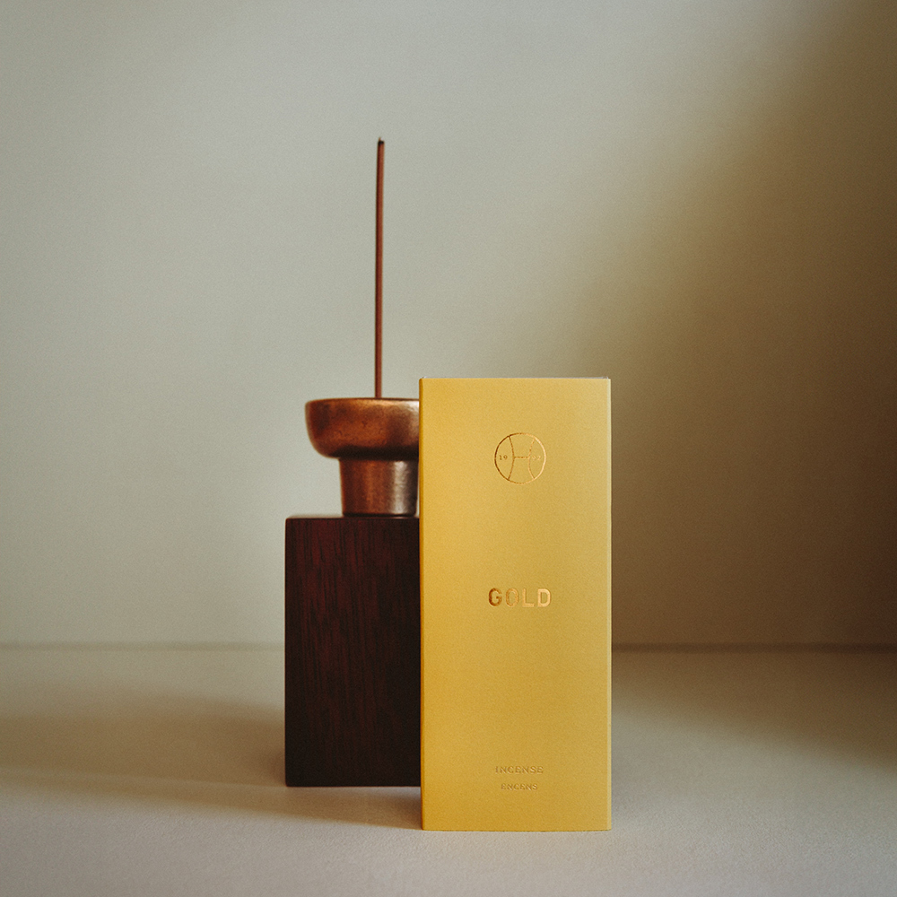 Incense Sticks - Gold - The Garnered Perfumer H Gold Incense Plus Holder