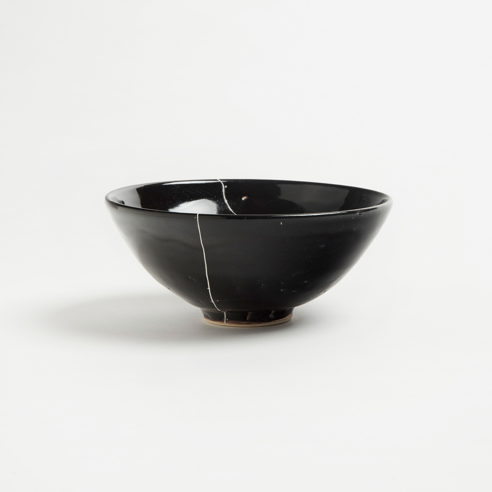 Black Fracture Bowl No.1 Unique Piece - Black Fracture 1 Series Bowl Romy Northover Ceramics The Garnered 2