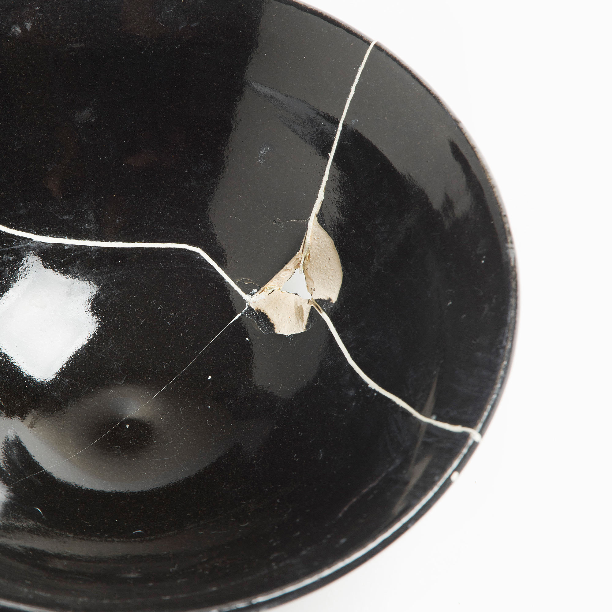 Black Fracture Bowl No. 3 Unique Piece - Black Fracture 3 Series Bowl Romy Northover Ceramics The Garnered 72