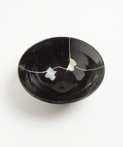 The Garnered - Black Fracture 3 Series Bowl Romy Northover Ceramics The Garnered 72 1