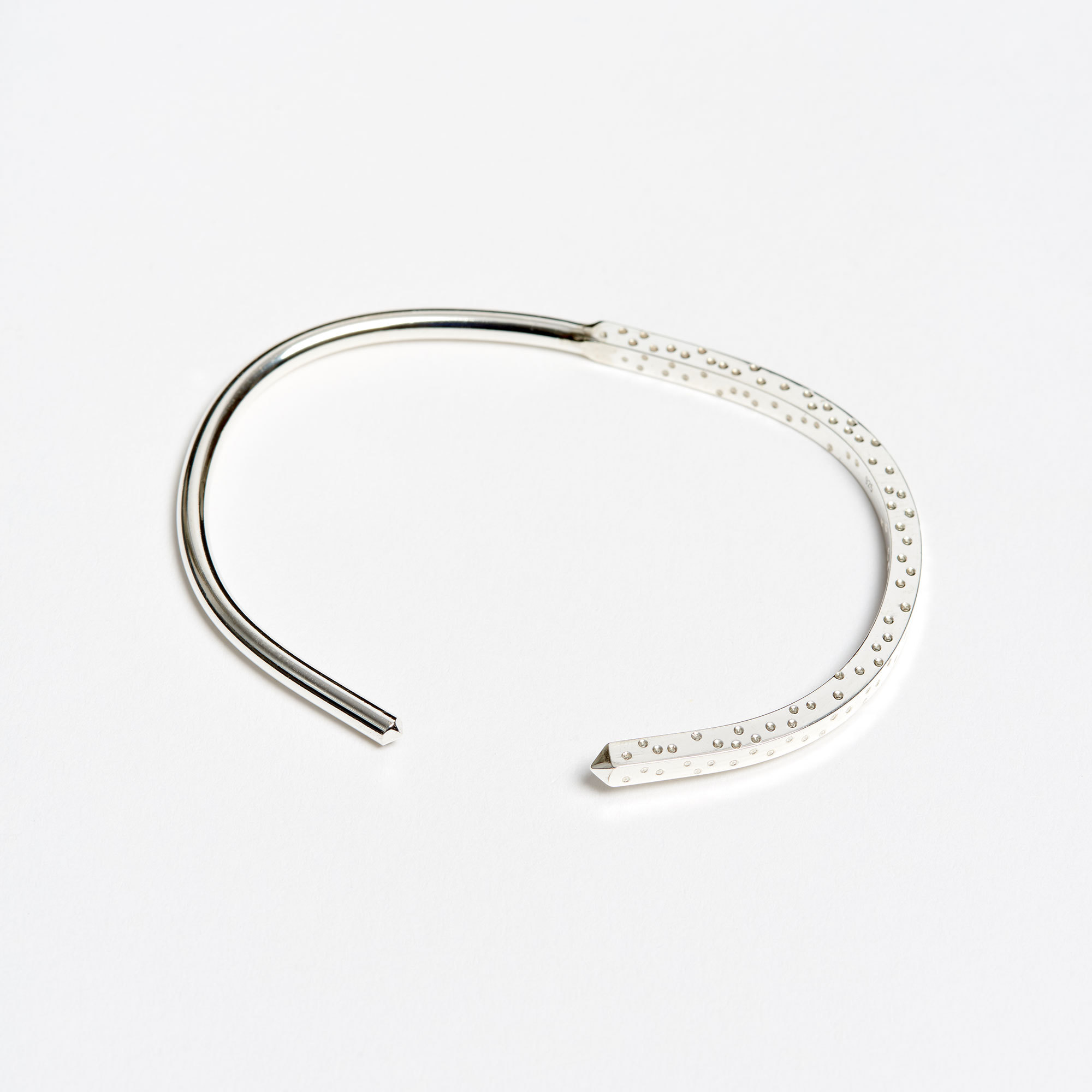 Handmade Sterling Silver 'Irrational' Evening Bracelet - Samuel Gassmann Irrational Evening Bracelet The Garnered