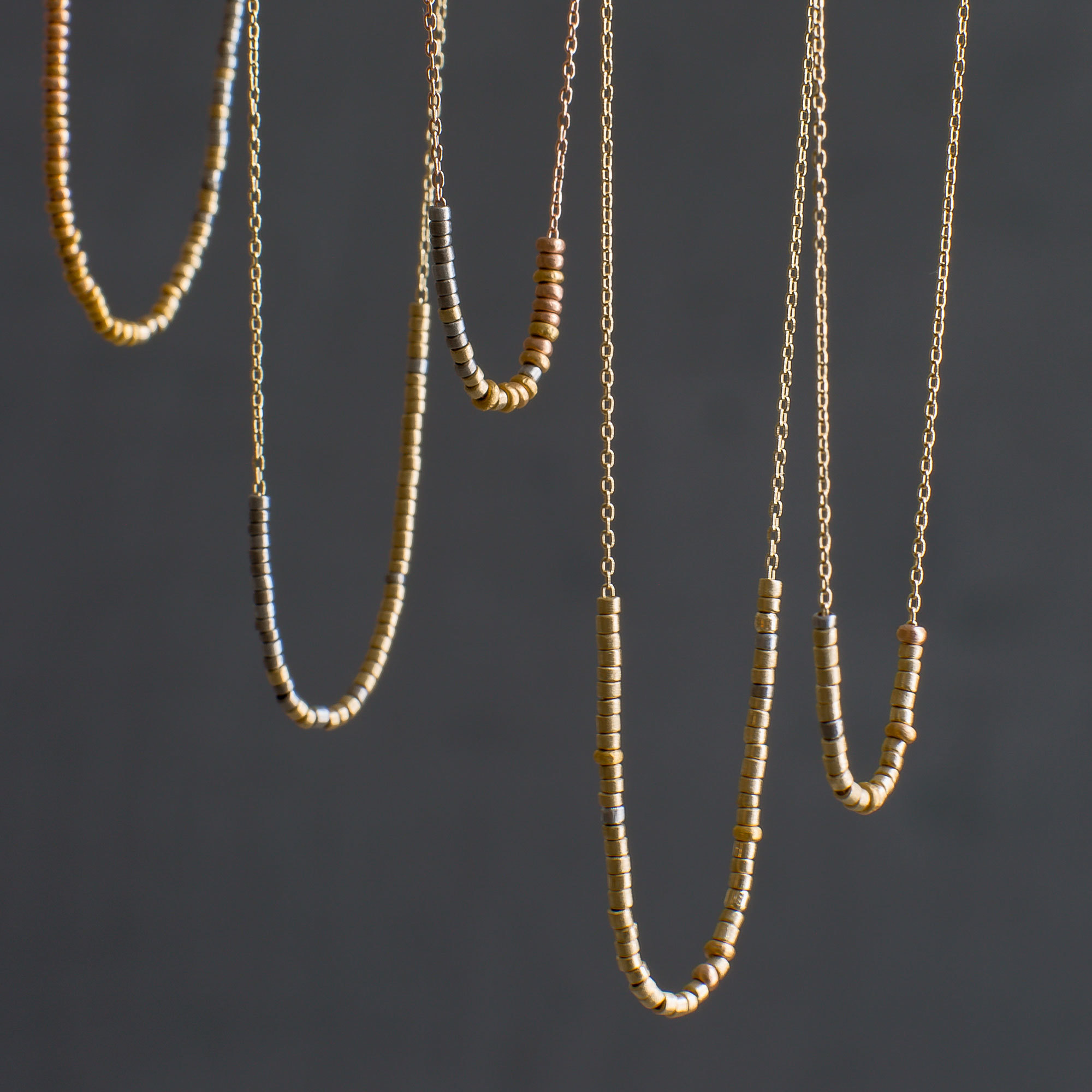 Handmade 18-24K Gold and Platinum Tiny 