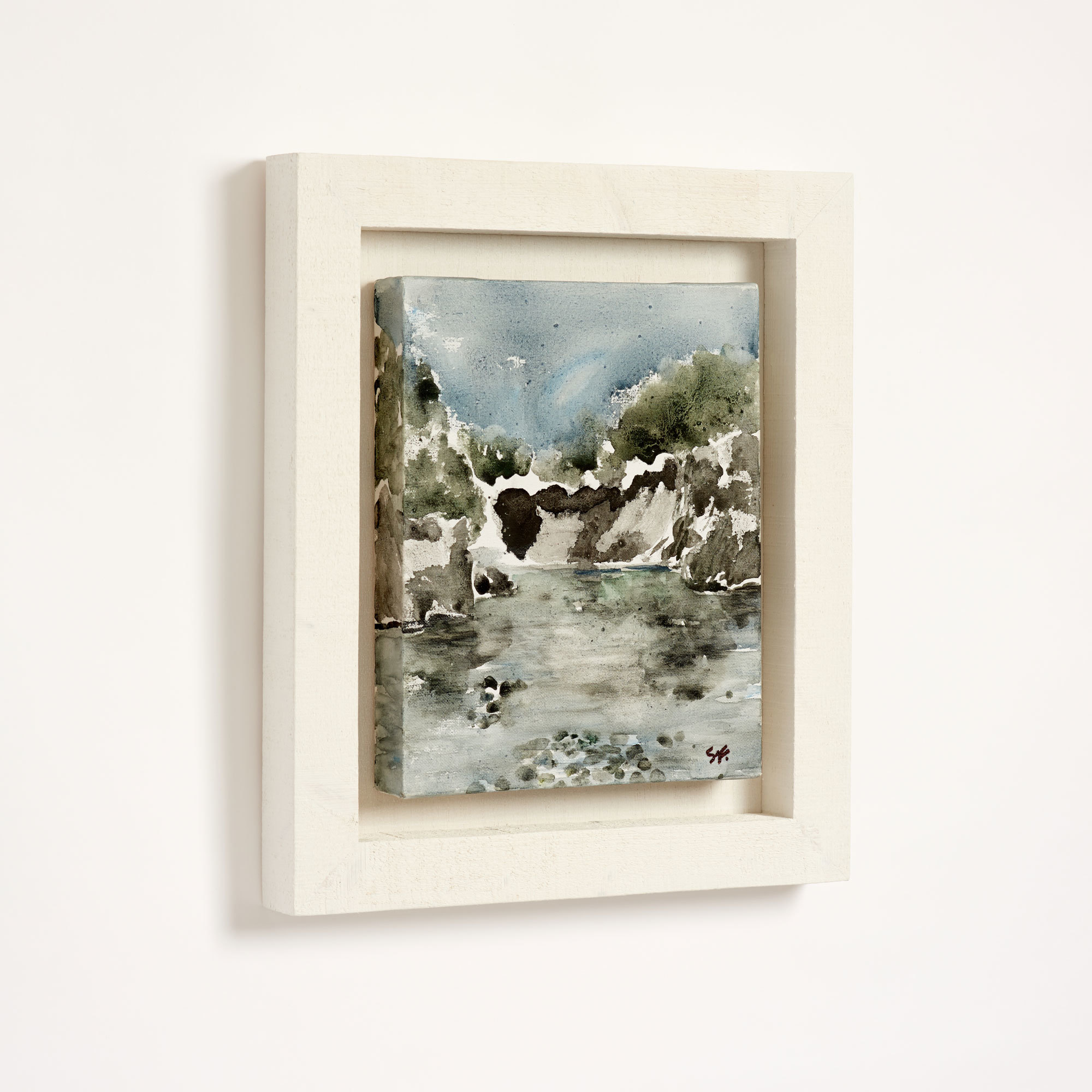 Watercolour Rock Pool Painting - Spencer Fung Paintings The Garnered 10