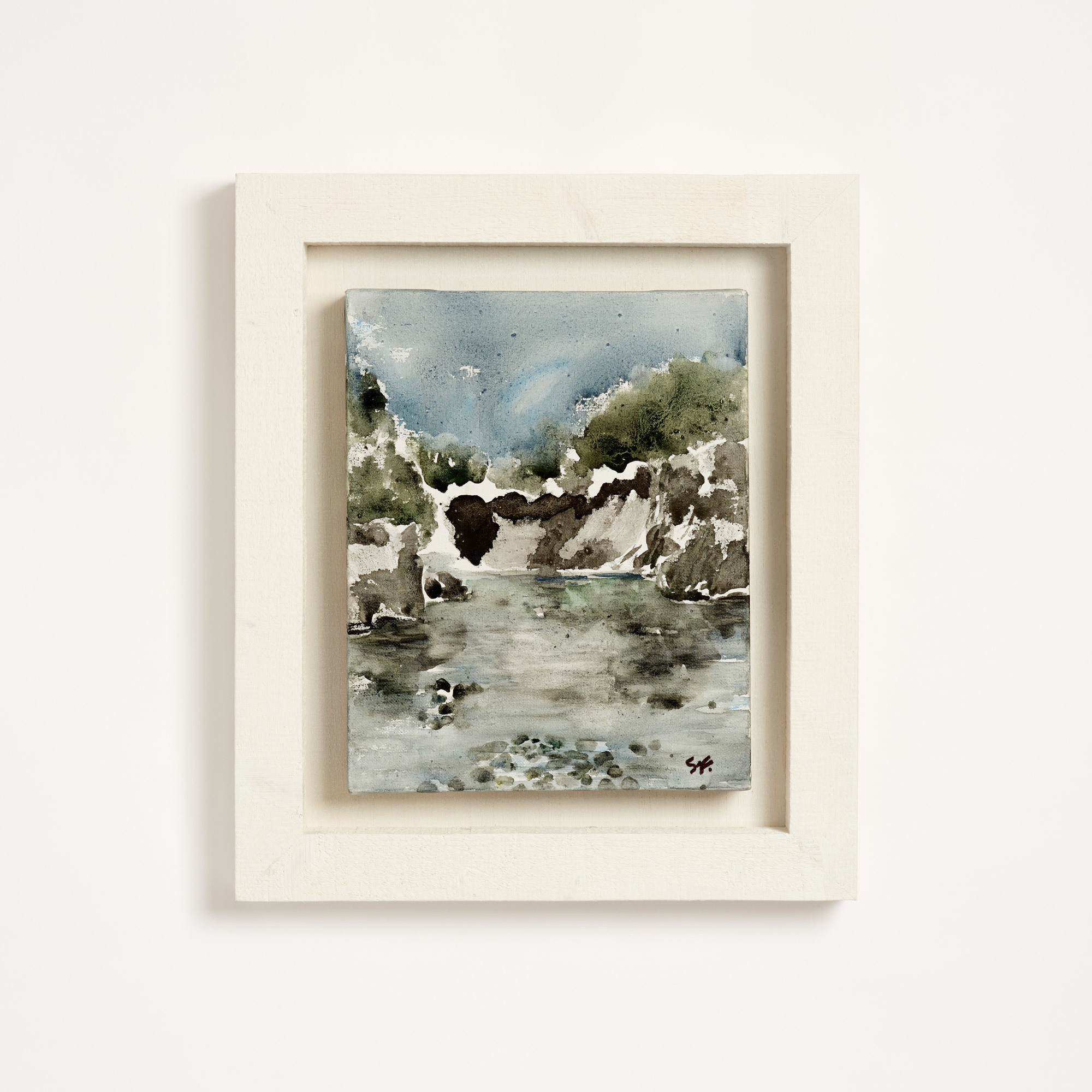 Watercolour Rock Pool Painting - Spencer Fung Paintings The Garnered 9