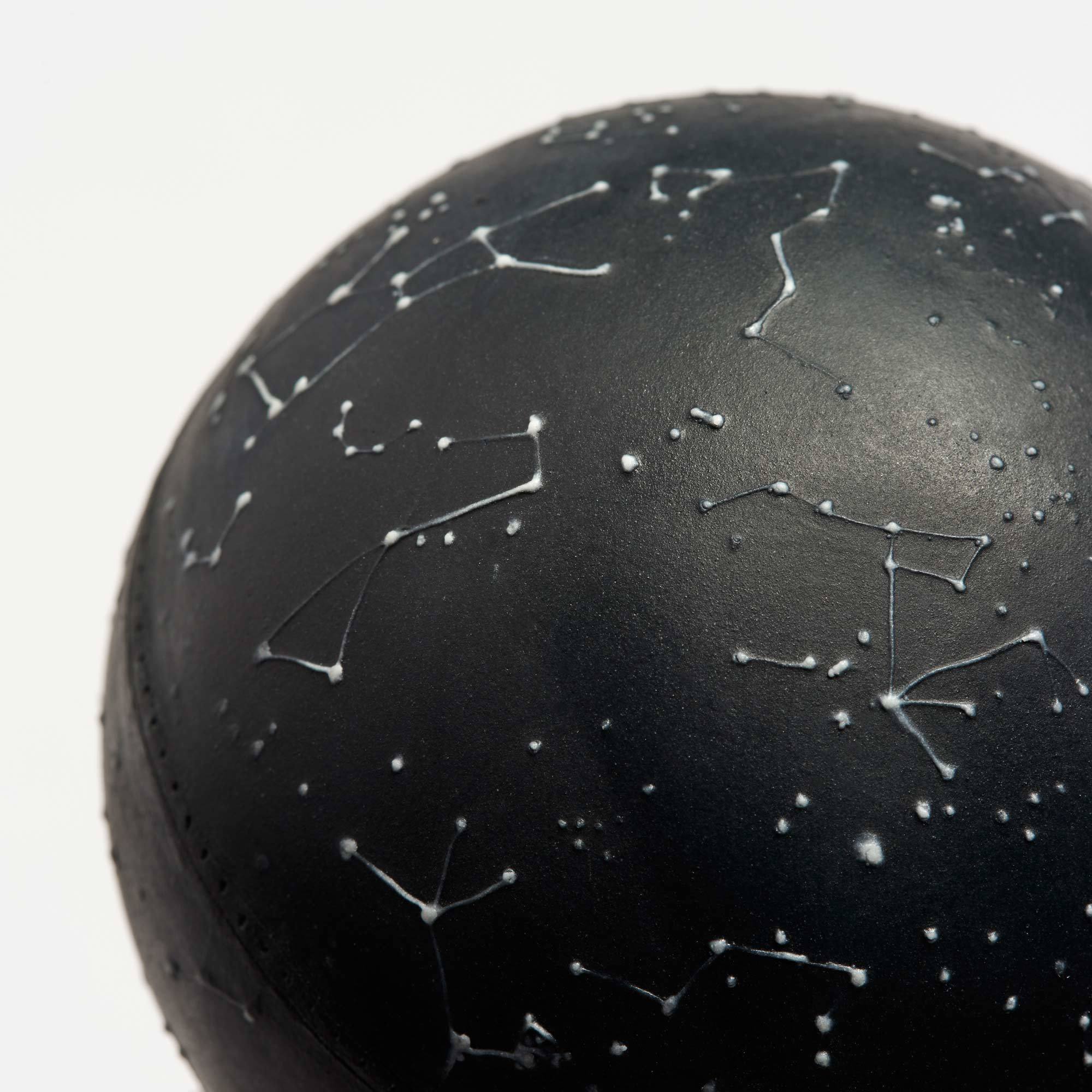 Hand-Painted Ceramic Black Celestial Globe - Black Celestial Globe The Little Globe Co The Garnered 5