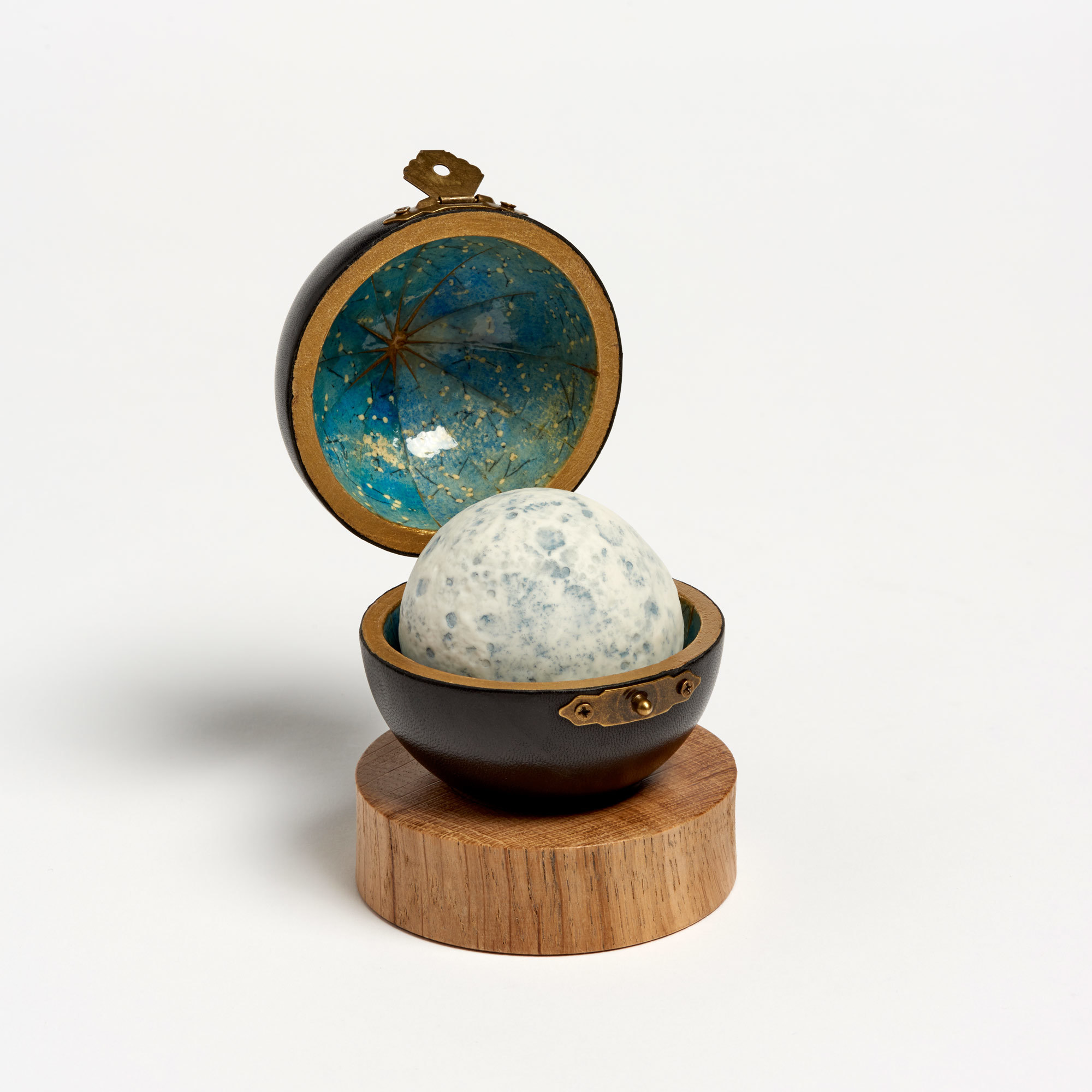 Hand-Painted Ceramic Full Moon Globe - Moon Globe The Little Globe Co The Garnered 22