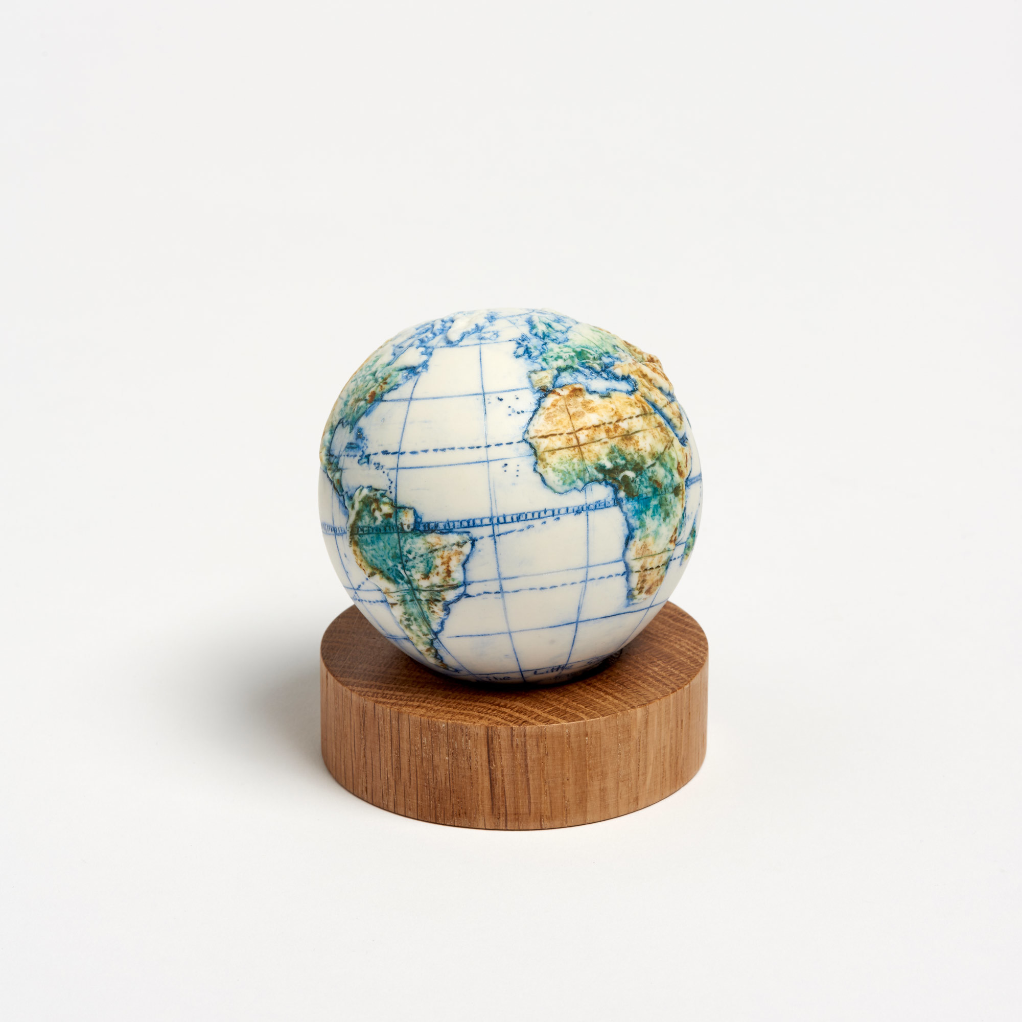 Hand-Painted Ceramic Spice Globe - Small World Globe The Little Globe Co The Garnered 10