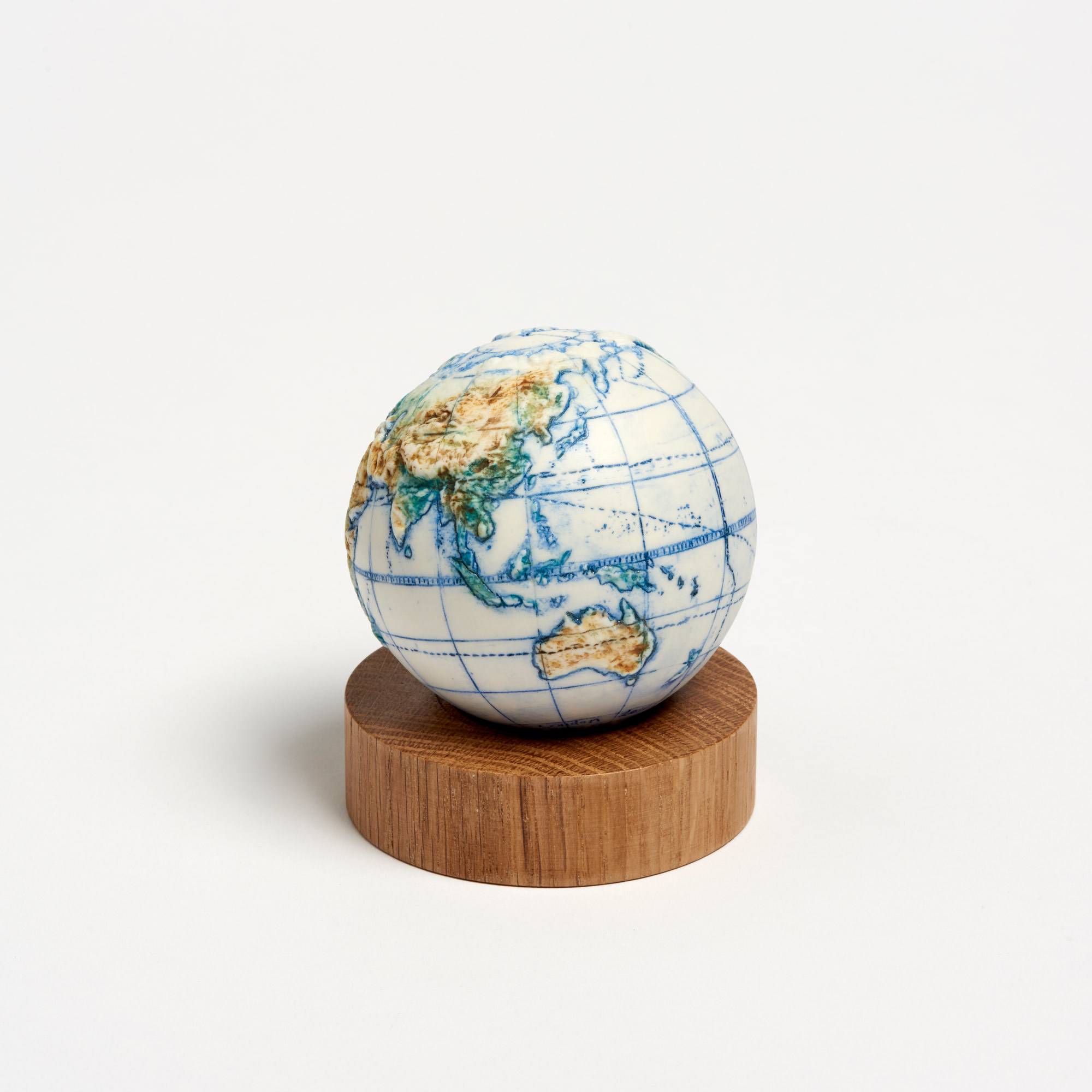 Hand-Painted Ceramic Spice Globe - Small World Globe The Little Globe Co The Garnered 11