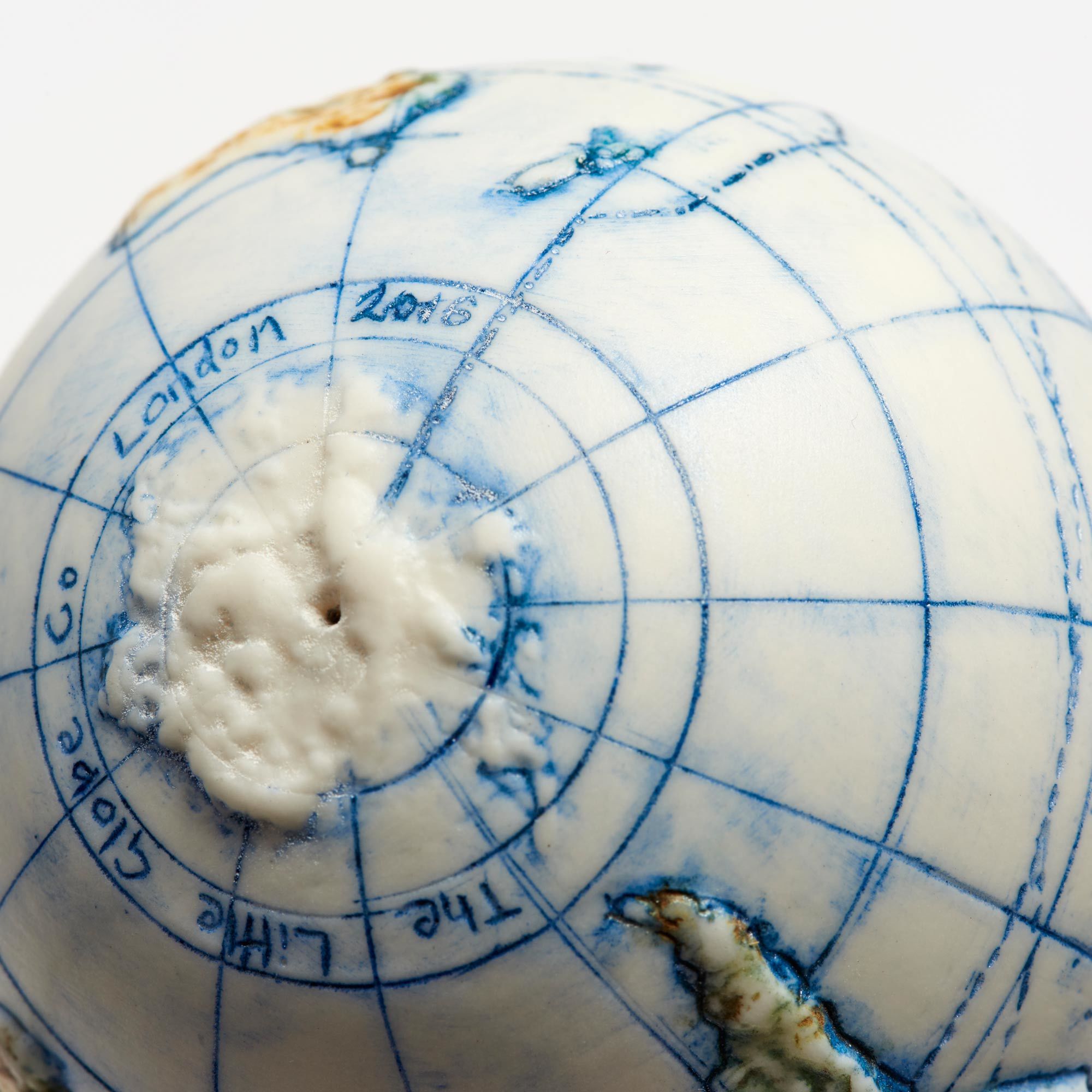 Hand-Painted Ceramic Spice Globe - Small World Globe The Little Globe Co The Garnered 16