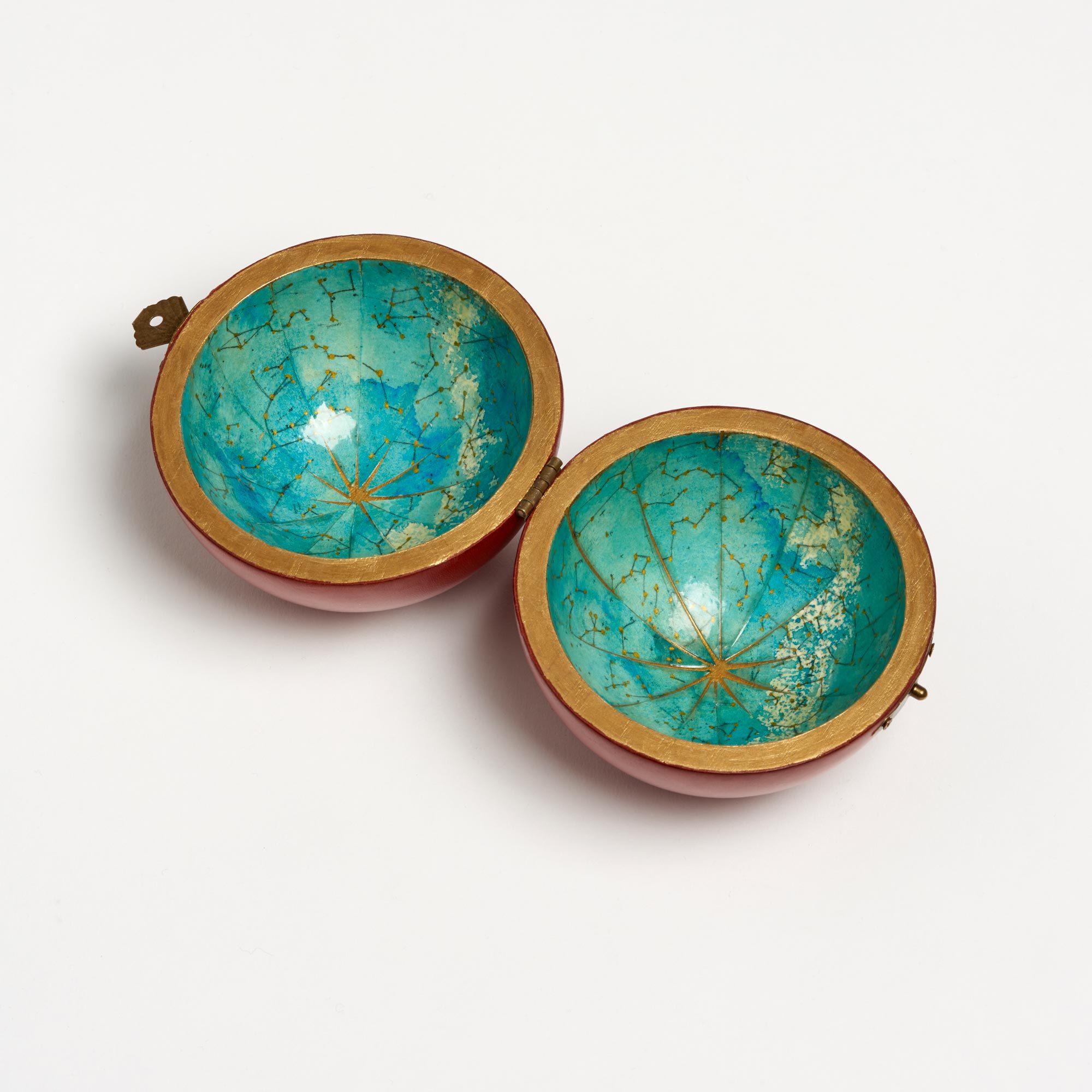 Hand-Painted Ceramic Spice Globe - Small World Globe The Little Globe Co The Garnered 17