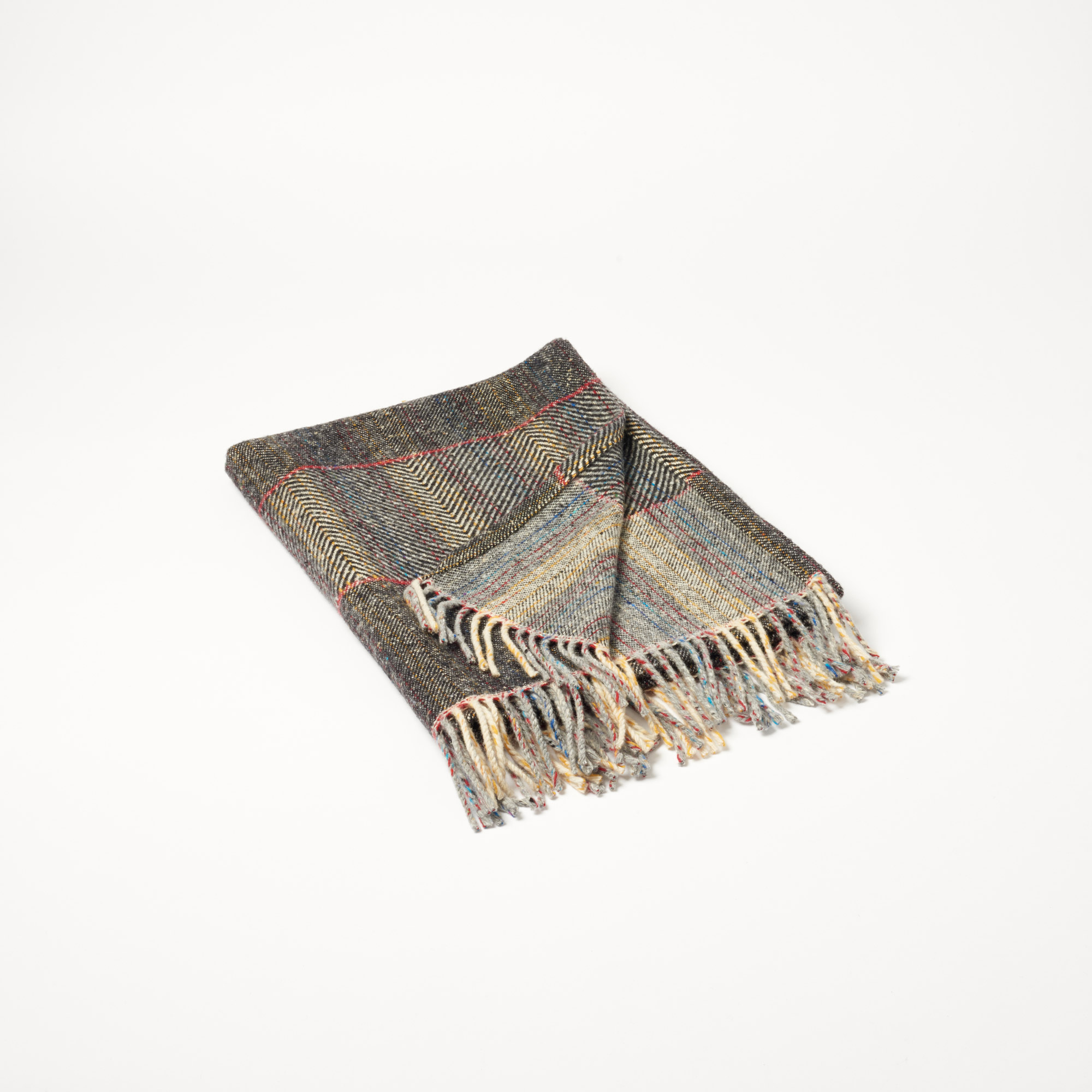 Handmade Merino Wool Indian Shawl - Shawl The Tweed Project Textiles The Garnered 12B