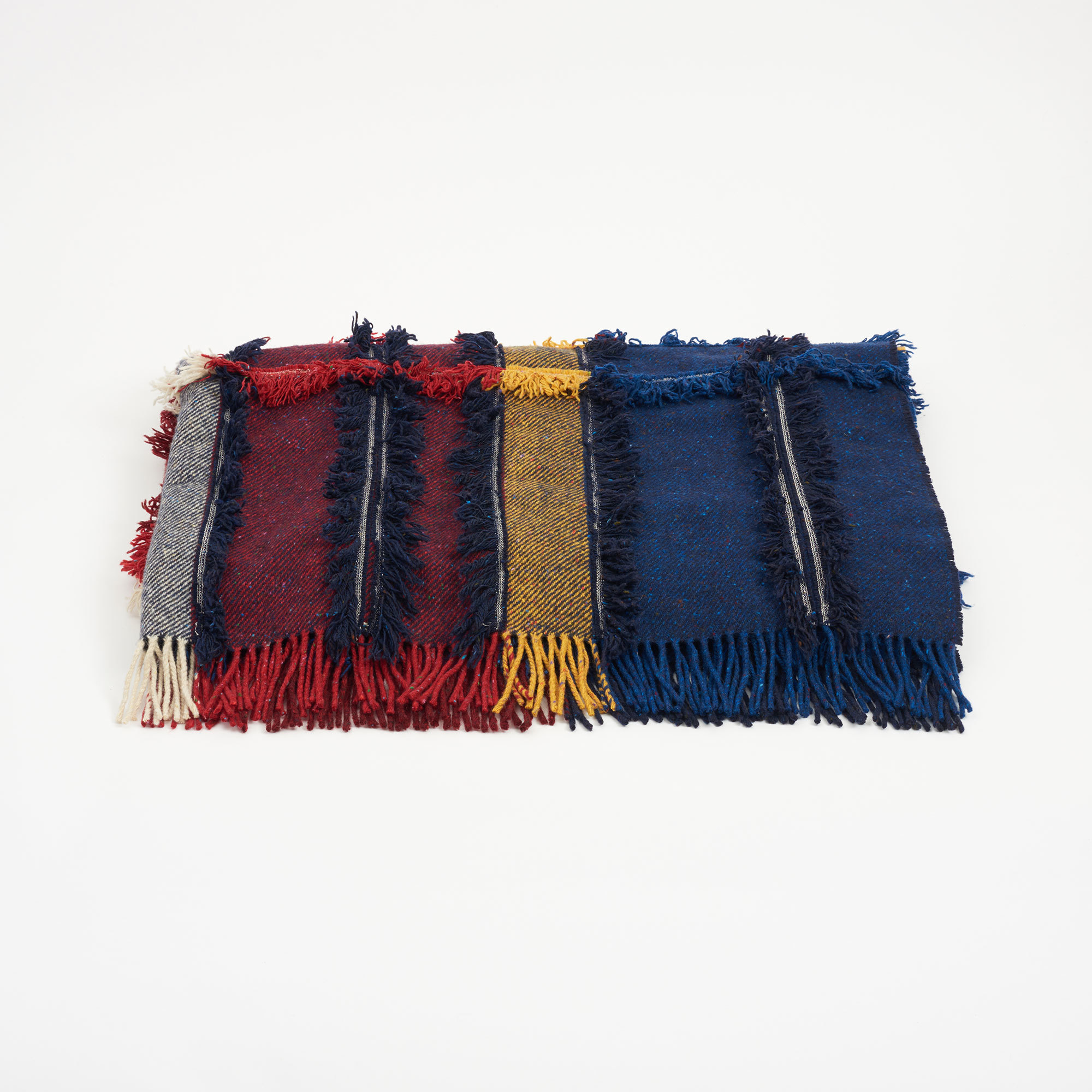 Large Tartan Handmade Tasselled Blanket - Tasseled Blanket The Tweed Project Textiles The Garnered Square